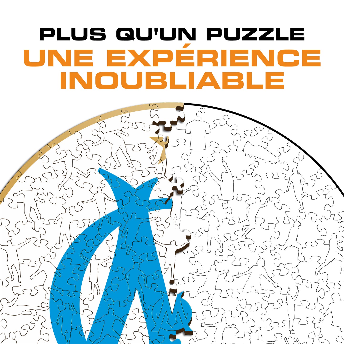 Logo Olympique de Marseille® - Puzzle en Bois