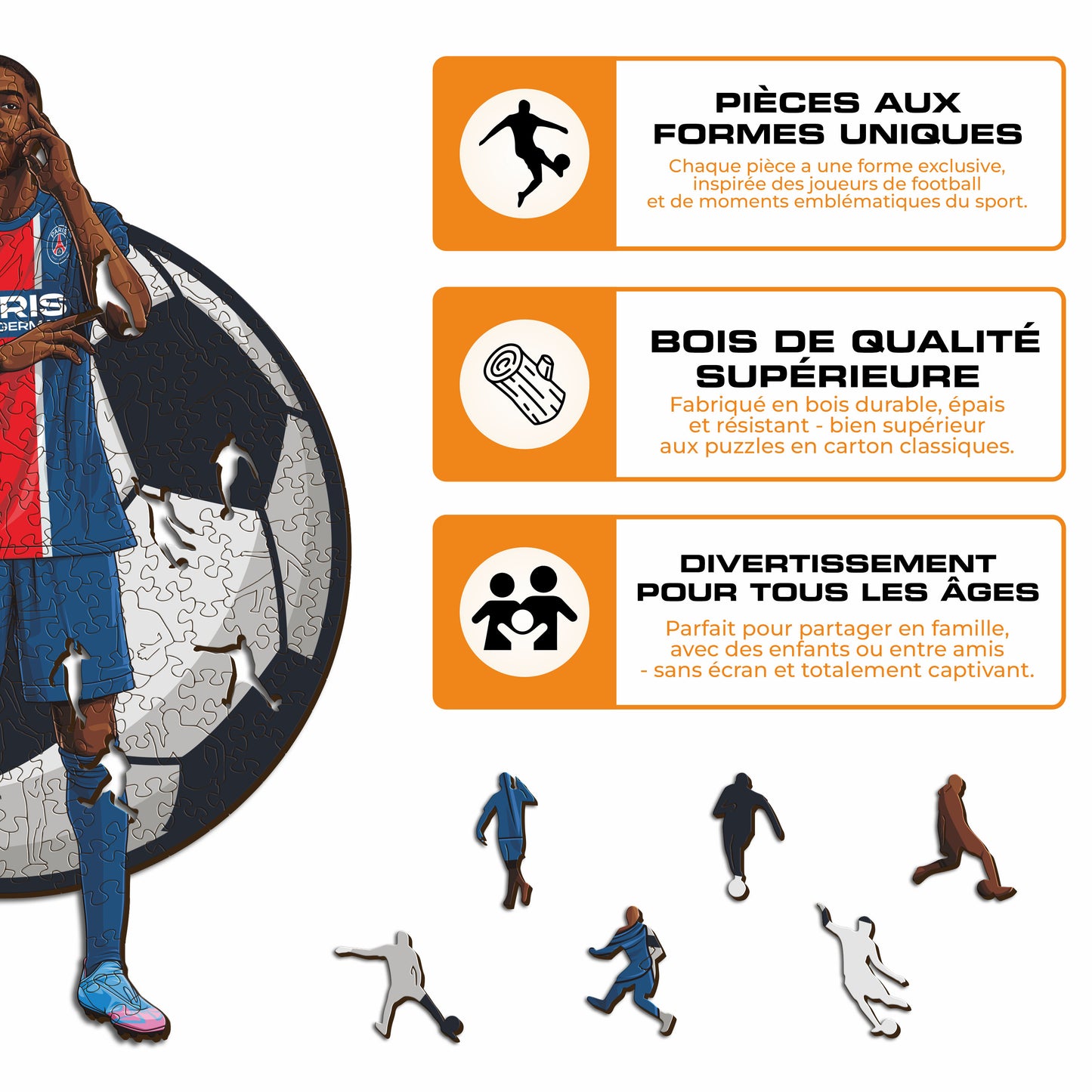 Ousmane Dembélé - Puzzle en Bois