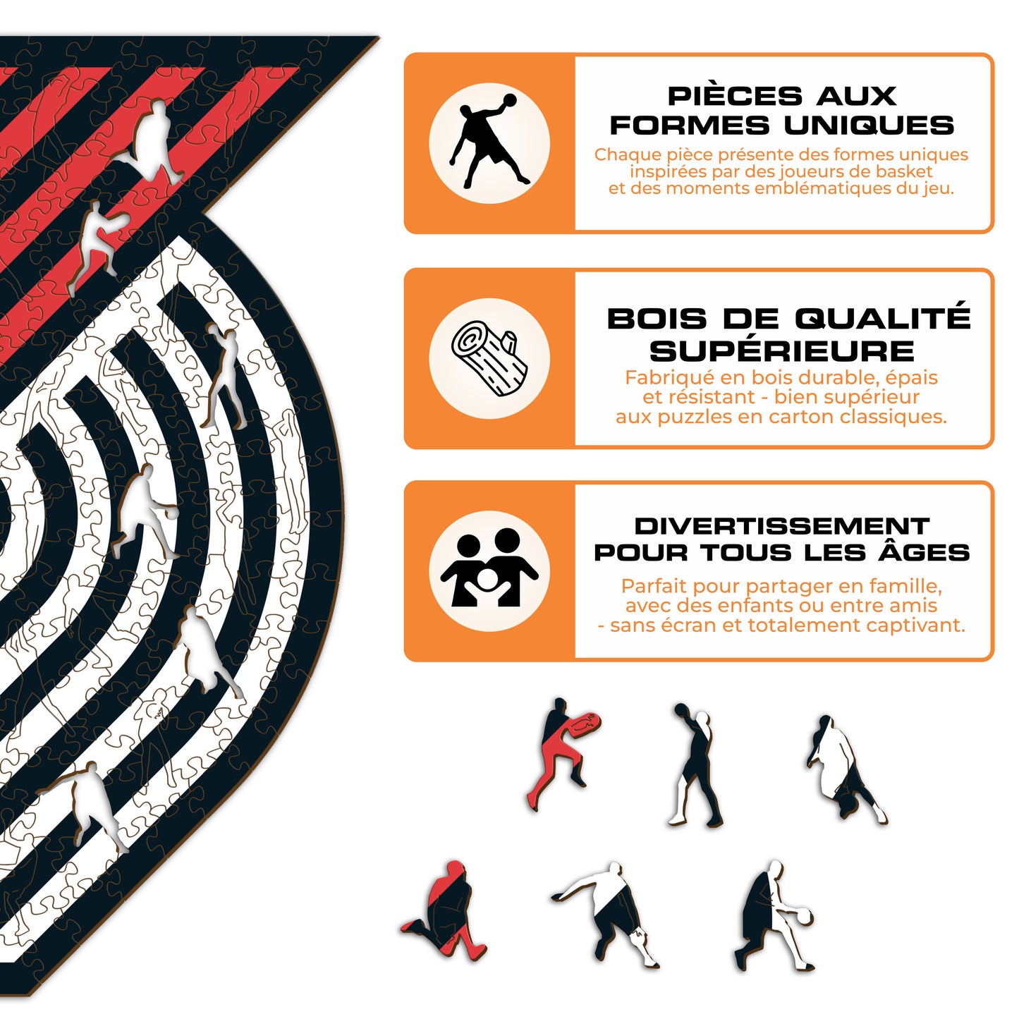 Portland Trail Blazers™ - Puzzle en Bois