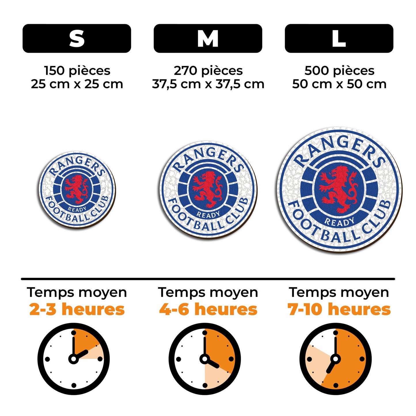 Logo Rangers FC® - Puzzle en Bois