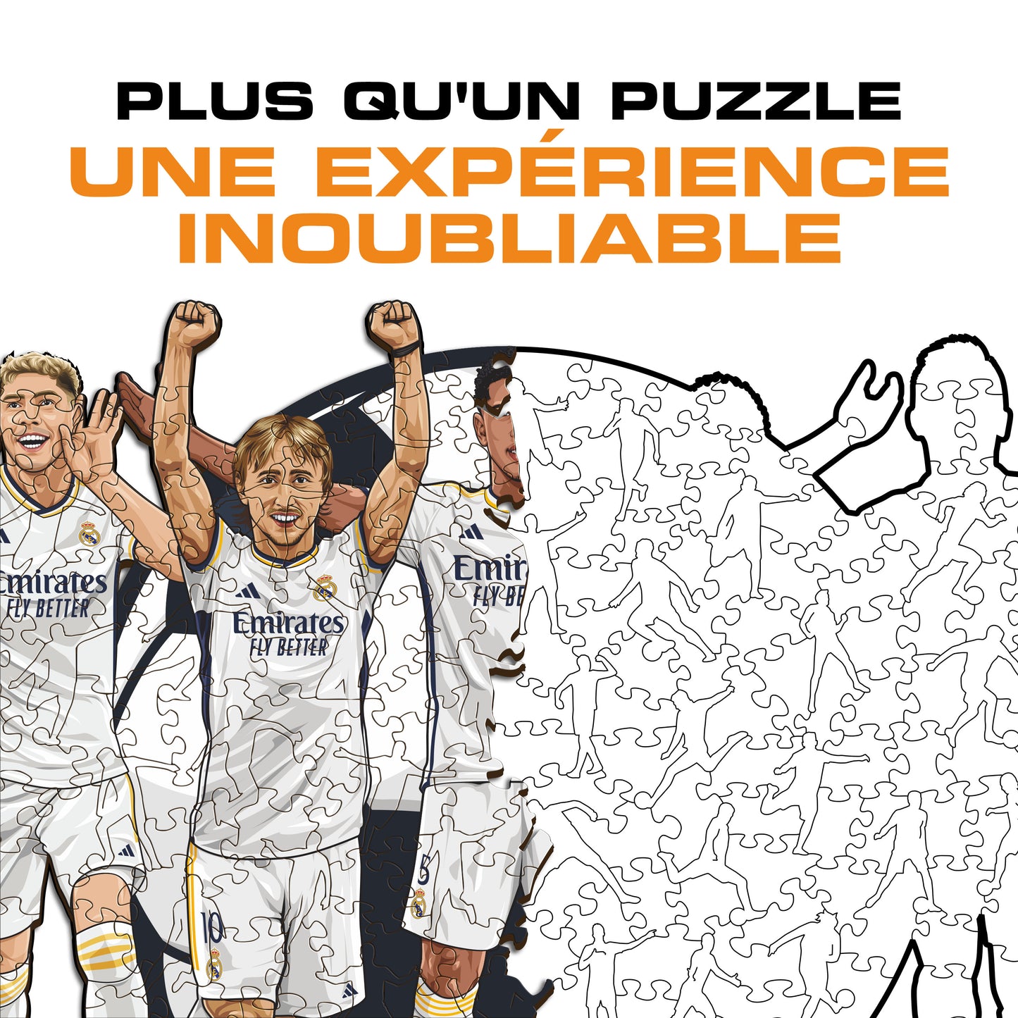 5 Jouers Real Madrid CF® - Puzzle en Bois