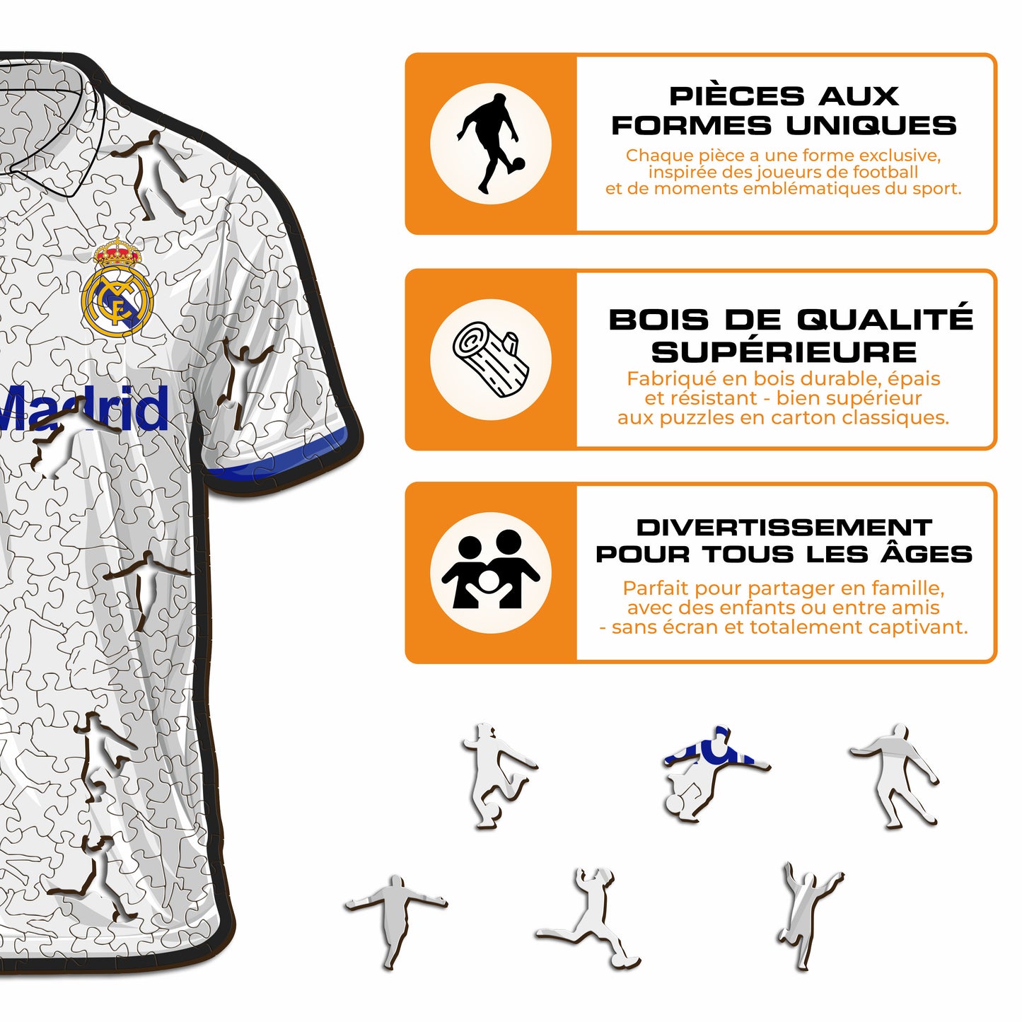 Maillot Real Madrid CF® - Puzzle en Bois