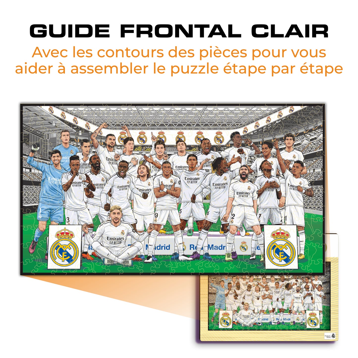 Équipe du Real Madrid CF® - Puzzle en Bois