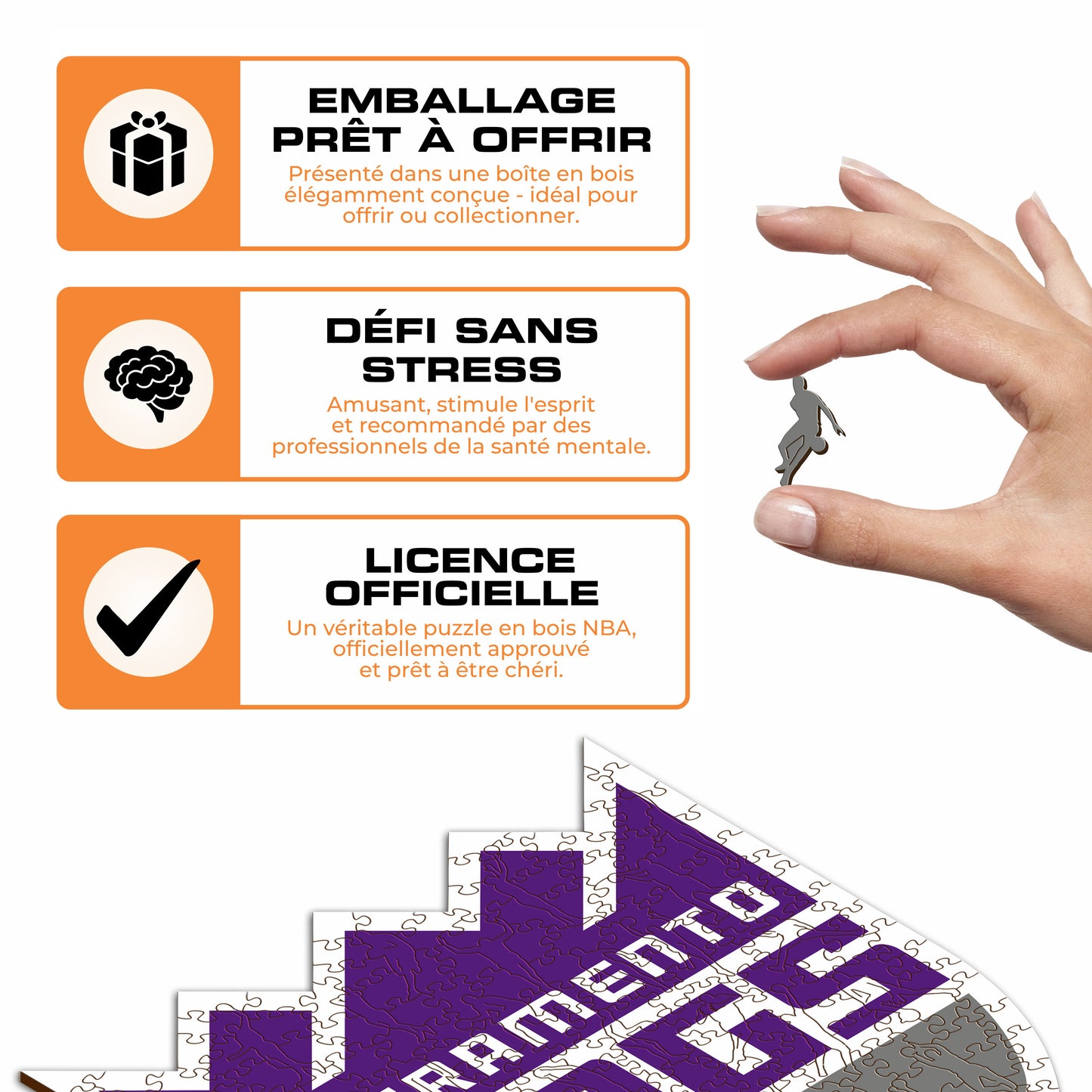 Sacramento Kings™ - Puzzle en Bois