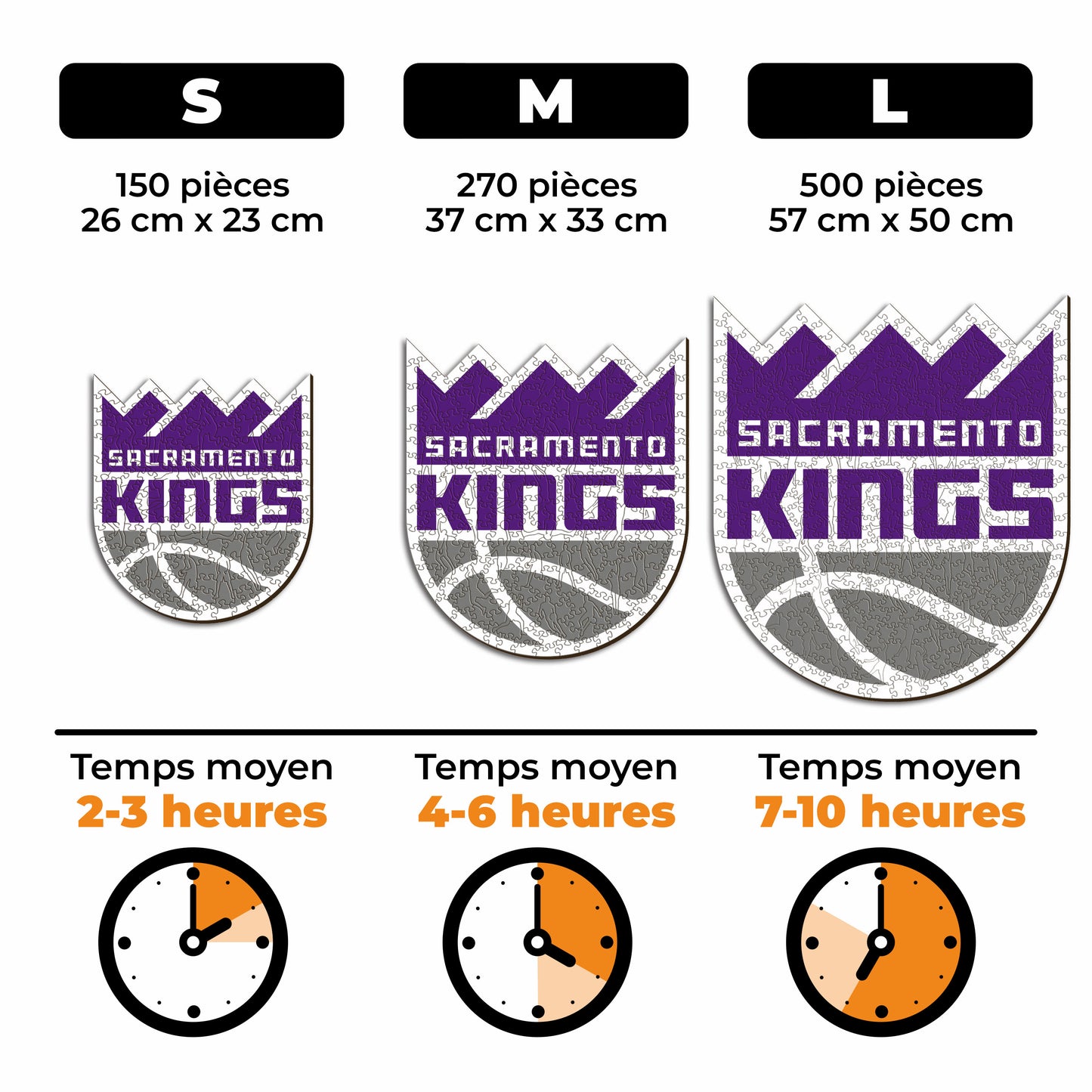 Sacramento Kings™ - Puzzle en Bois