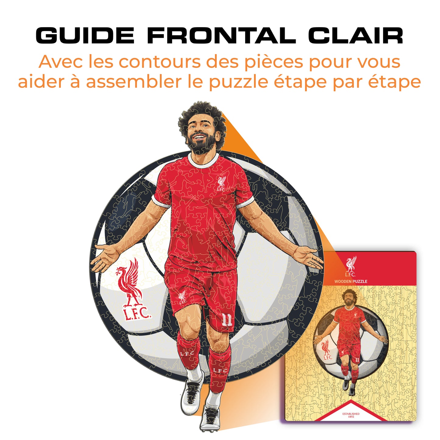 Mohamed Salah - Puzzle en Bois