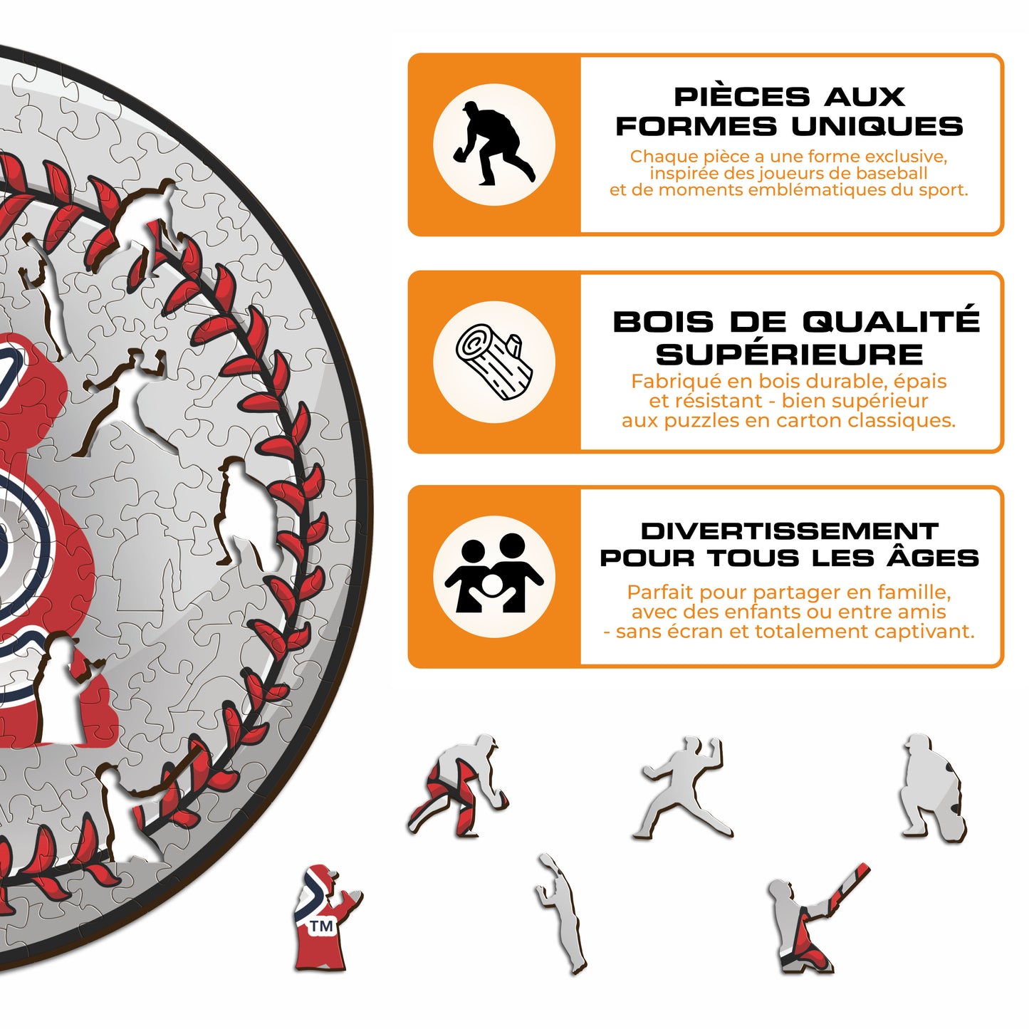 St. Louis Cardinals™ - Puzzle en Bois