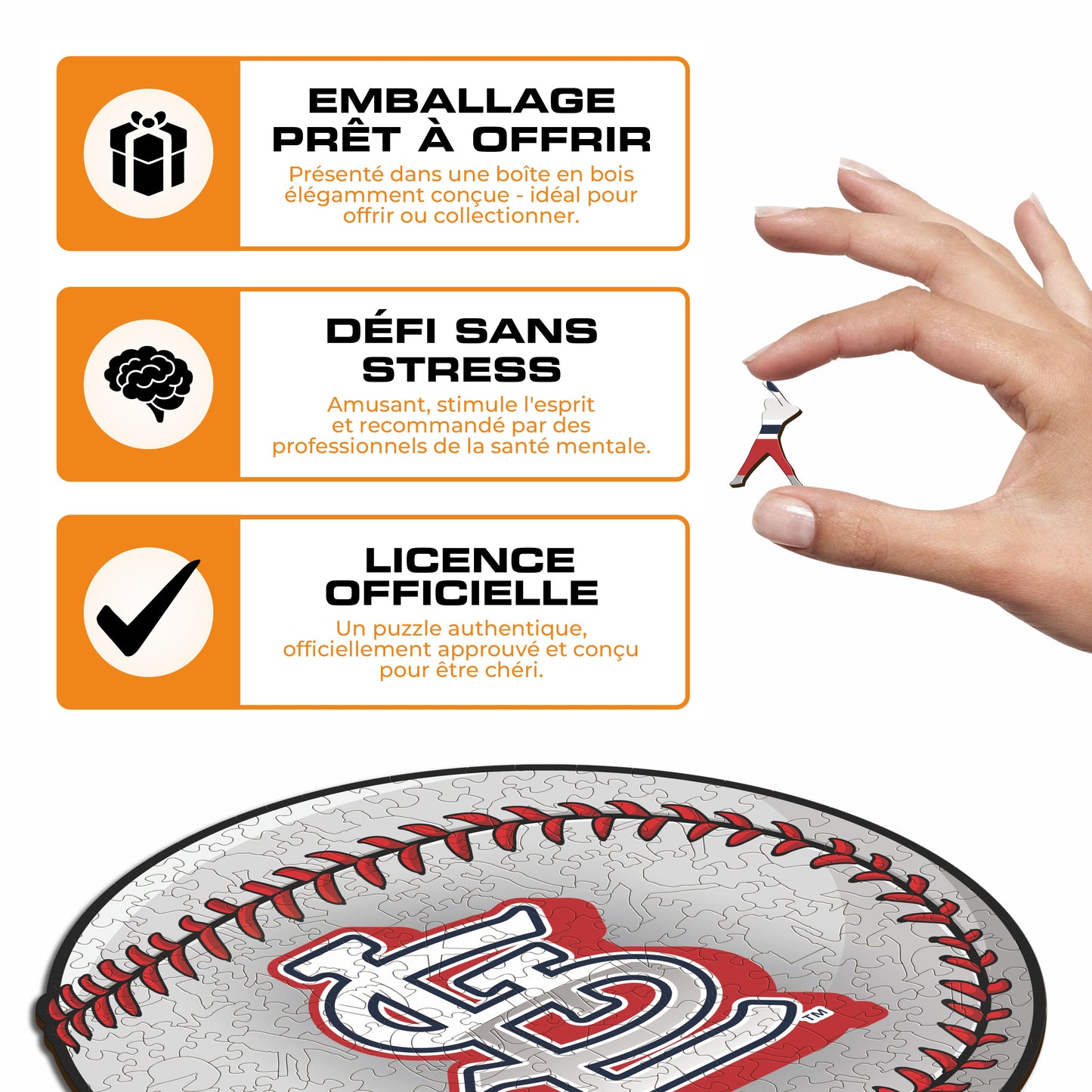 St. Louis Cardinals™ - Puzzle en Bois