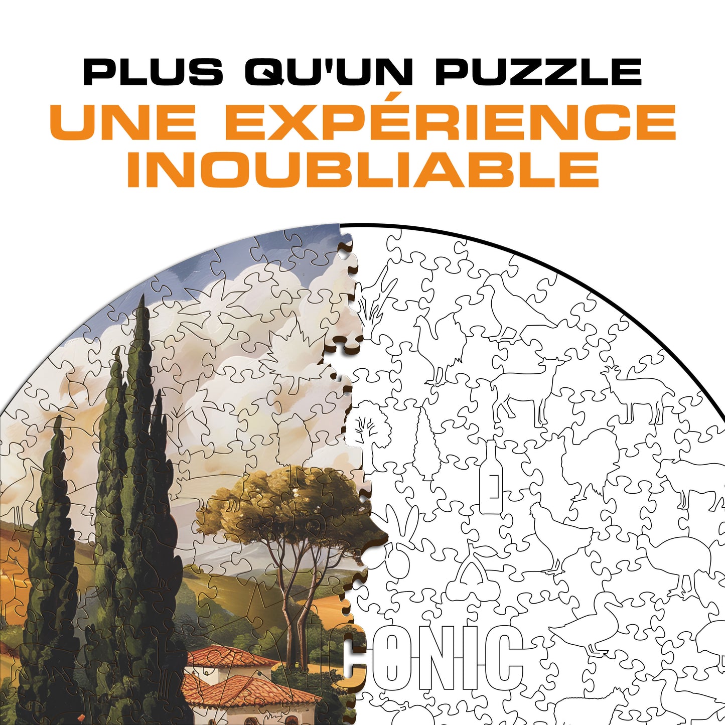 Toscane - Puzzle en Bois