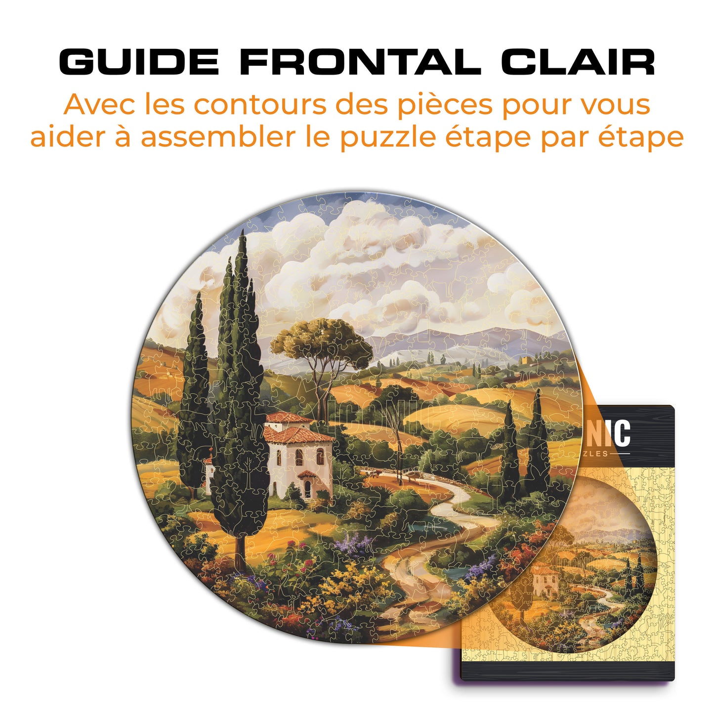 Toscane - Puzzle en Bois