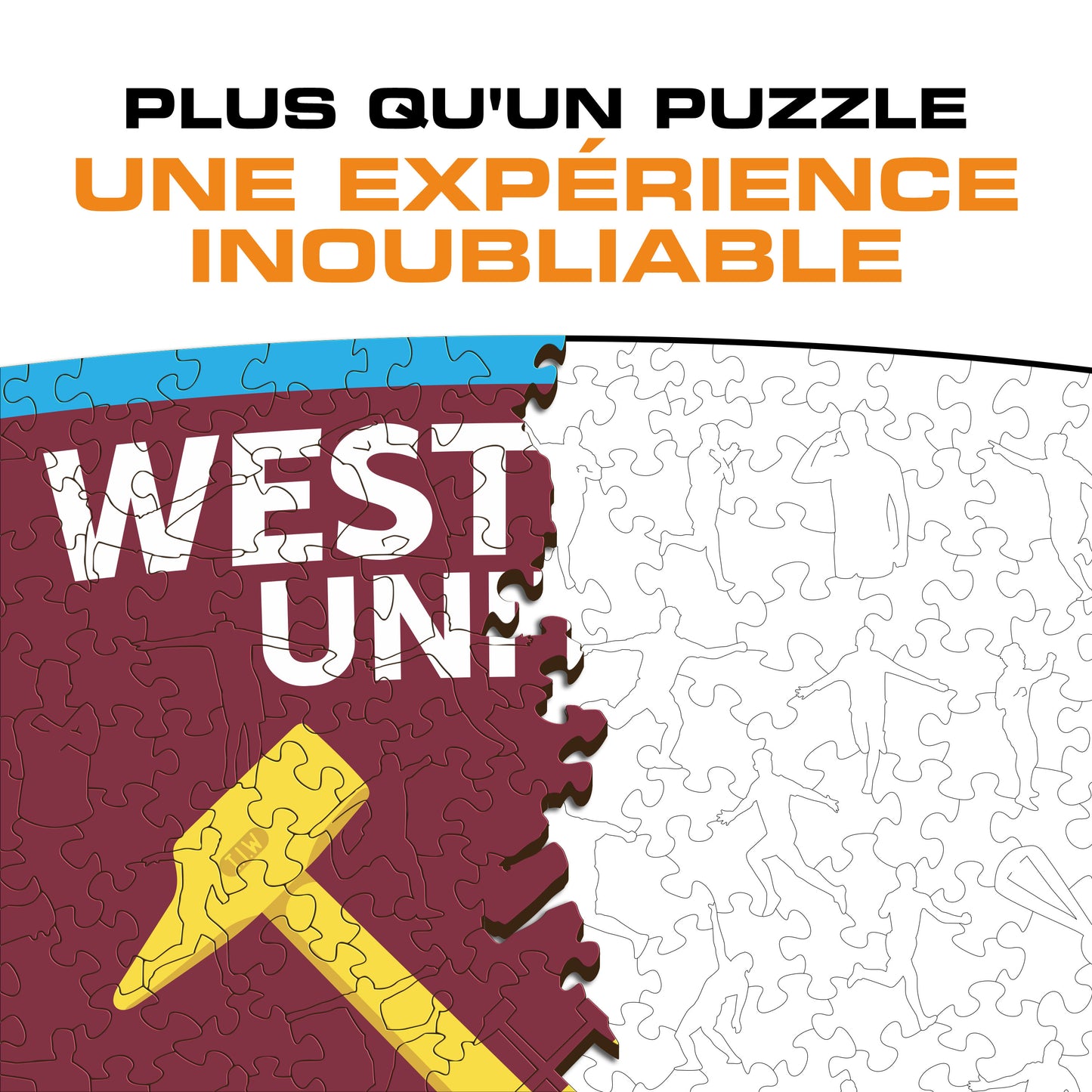 Logo West Ham United FC® - Puzzle en Bois