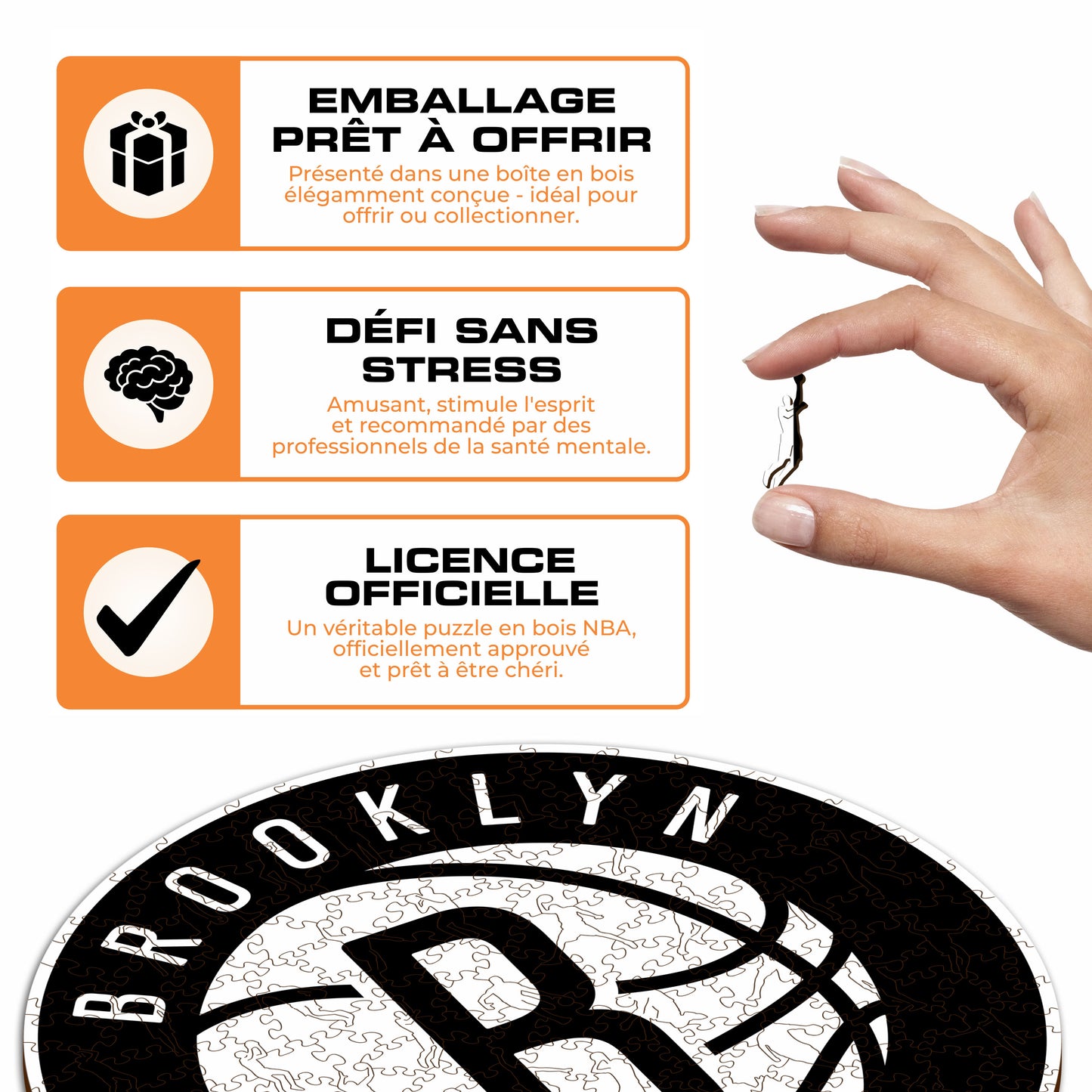 Brooklyn Nets™ - Puzzle en Bois