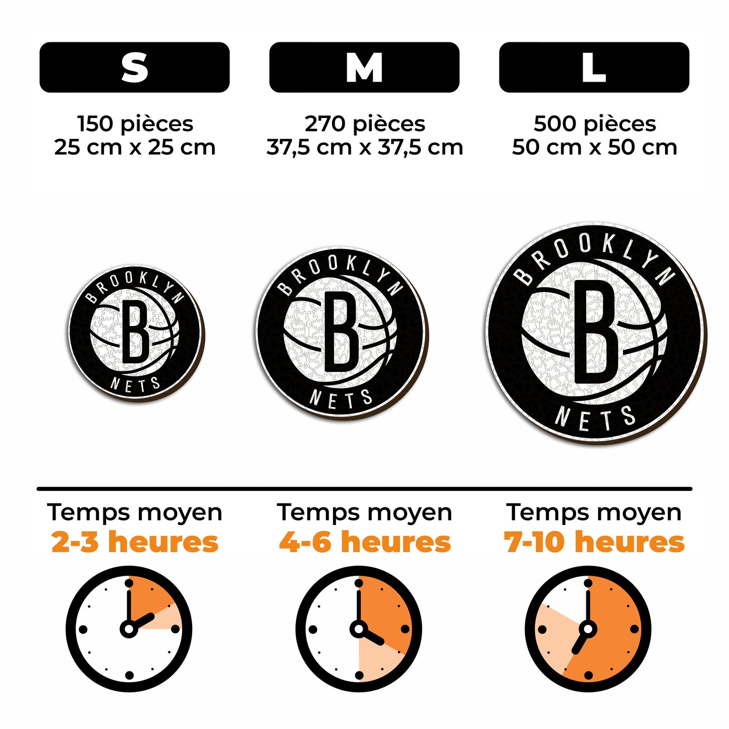 Brooklyn Nets™ - Puzzle en Bois