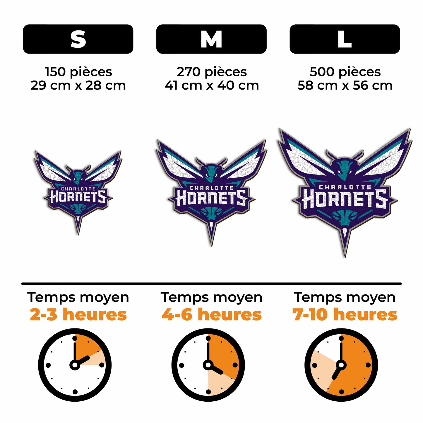 Charlotte Hornets™ - Puzzle en Bois