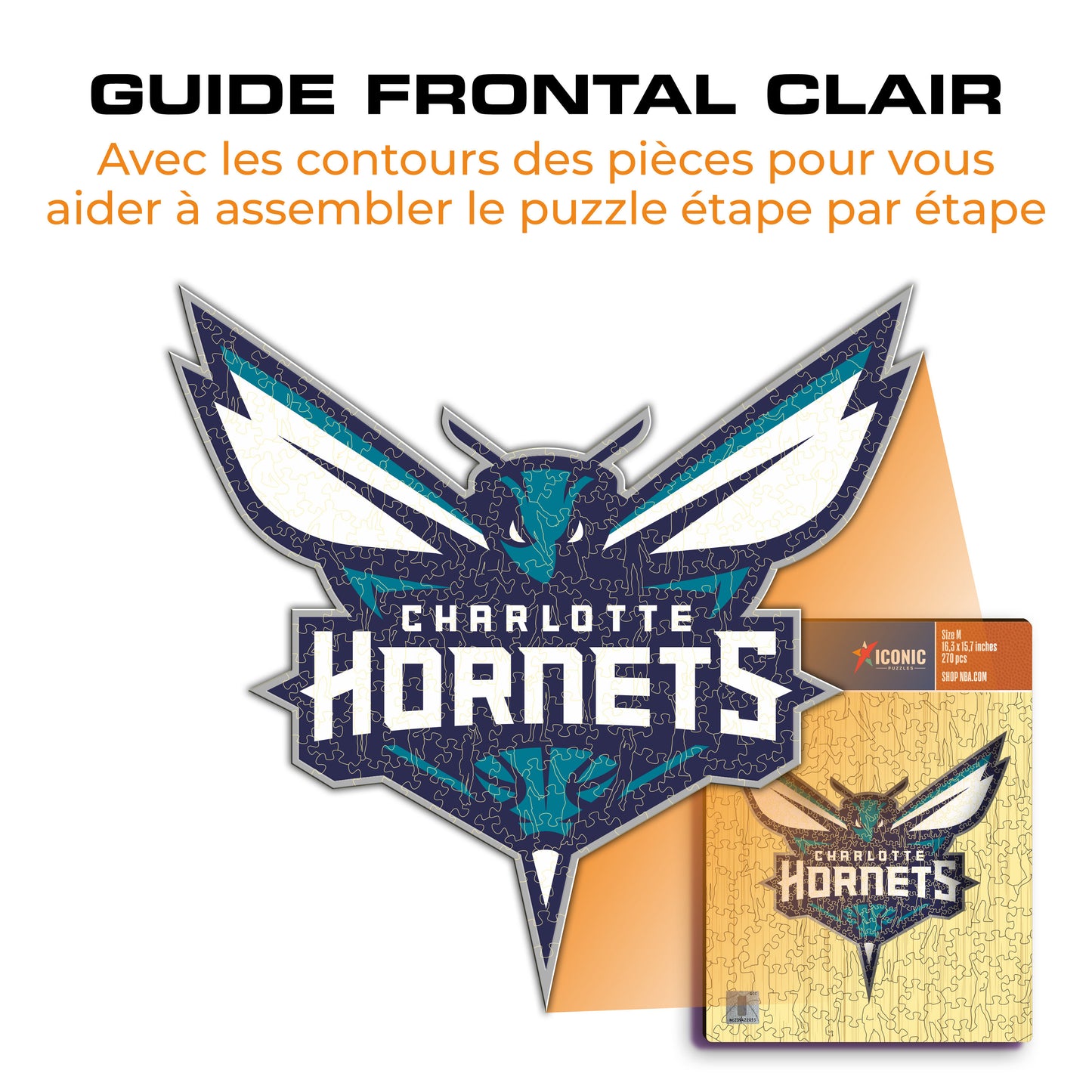 Charlotte Hornets™ - Puzzle en Bois