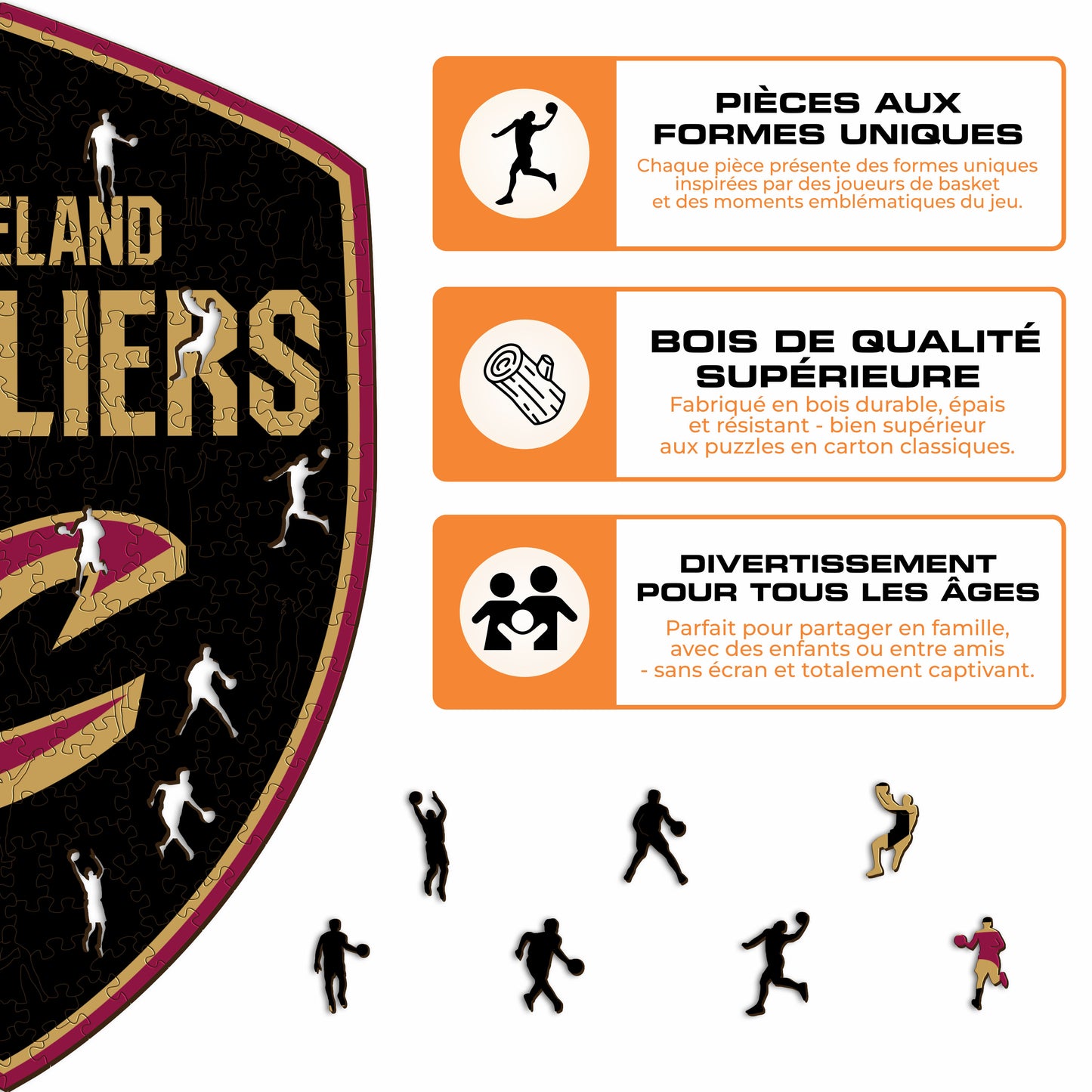 Cleveland Cavaliers™ - Puzzle en Bois
