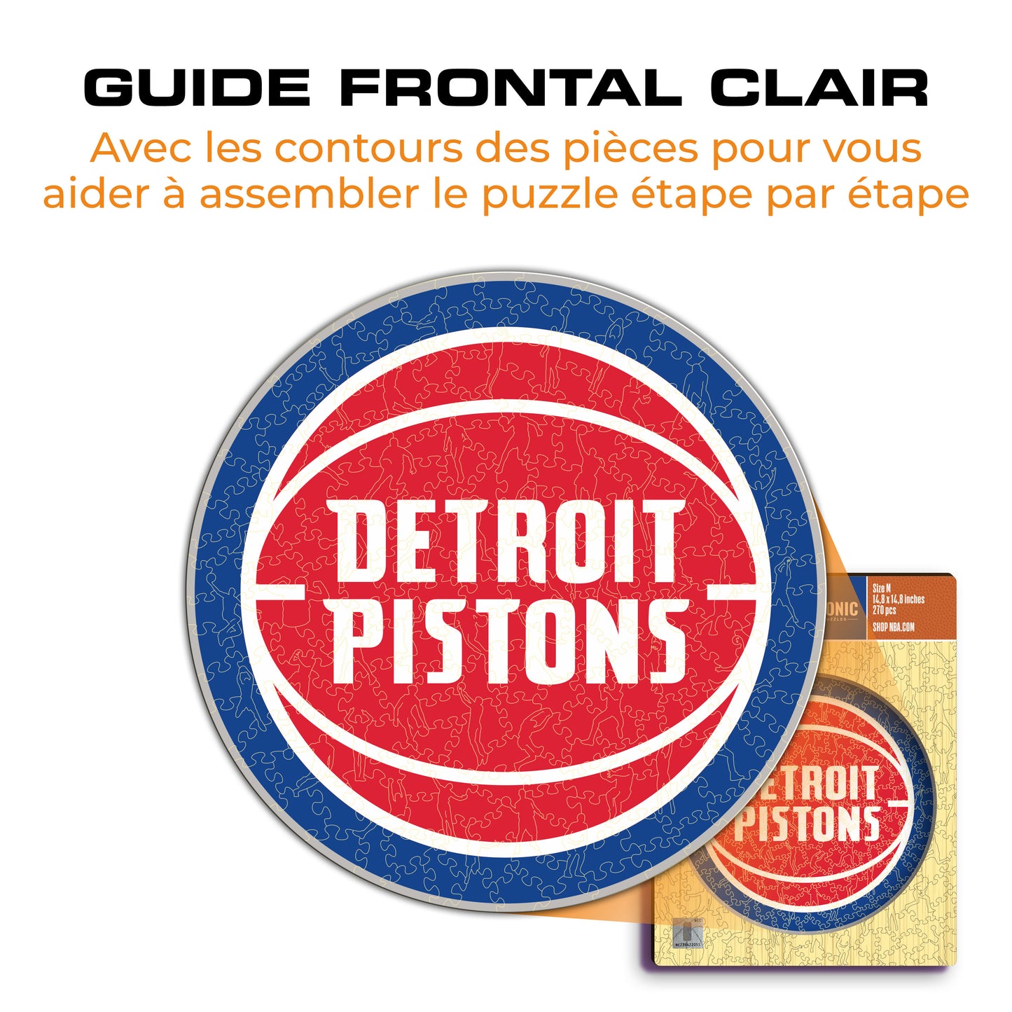 Detroit Pistons™ - Puzzle en Bois
