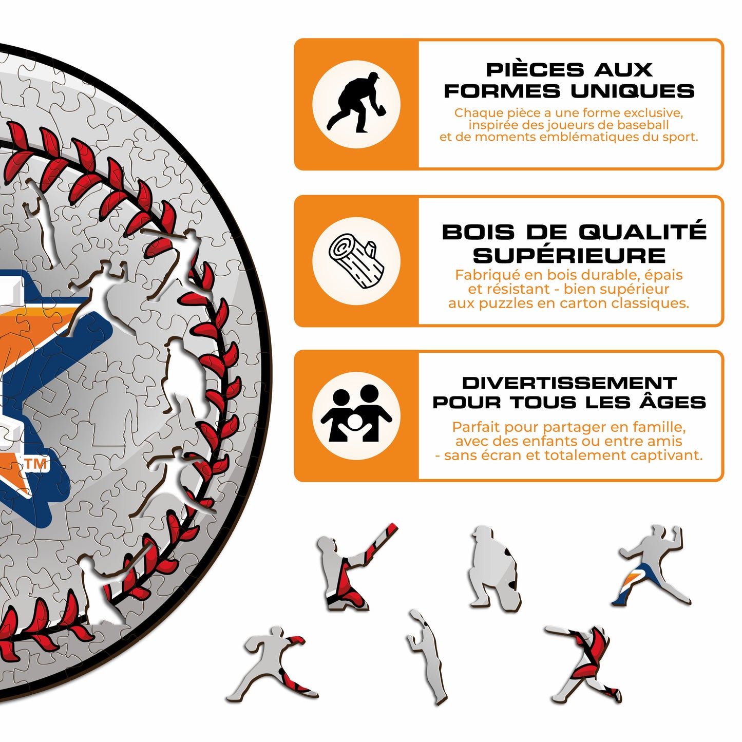 Houston Astros™ - Puzzle en Bois