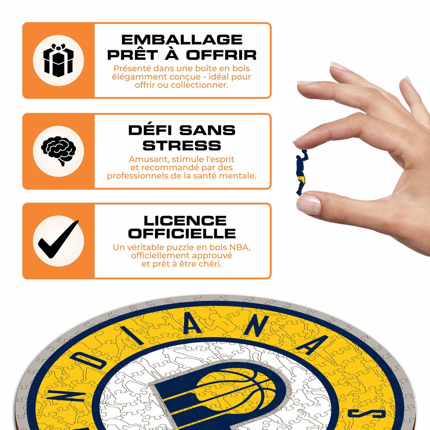 Indiana Pacers™ - Puzzle en Bois