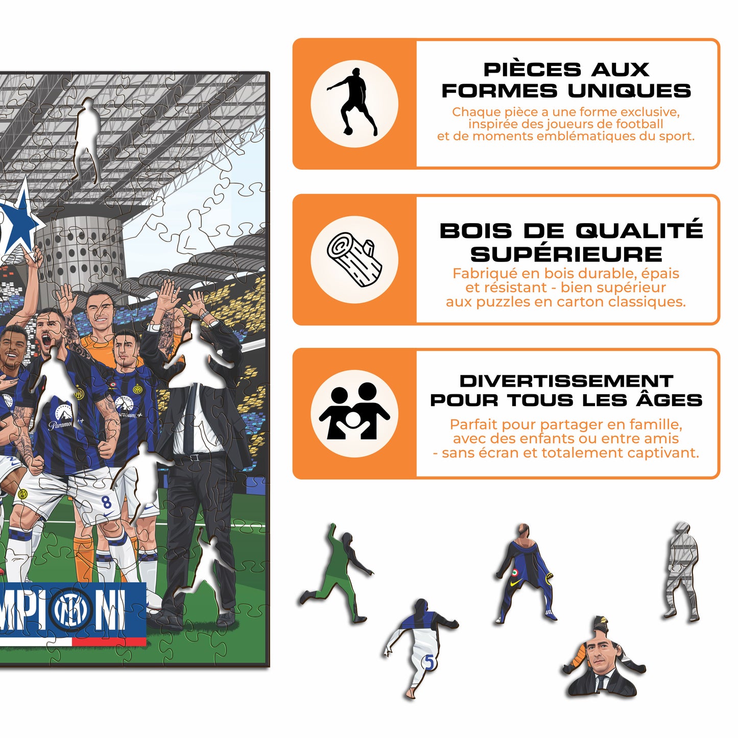 20° Scudetto FC Inter® - Puzzle Officiel en Bois
