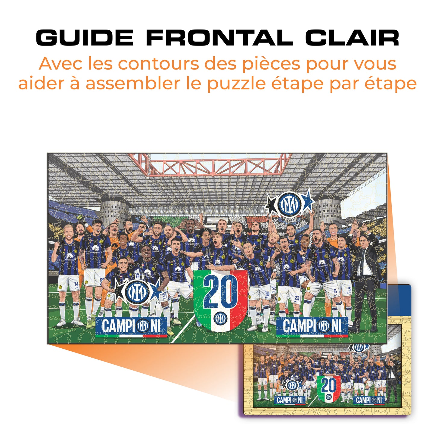 20° Scudetto FC Inter® - Puzzle Officiel en Bois