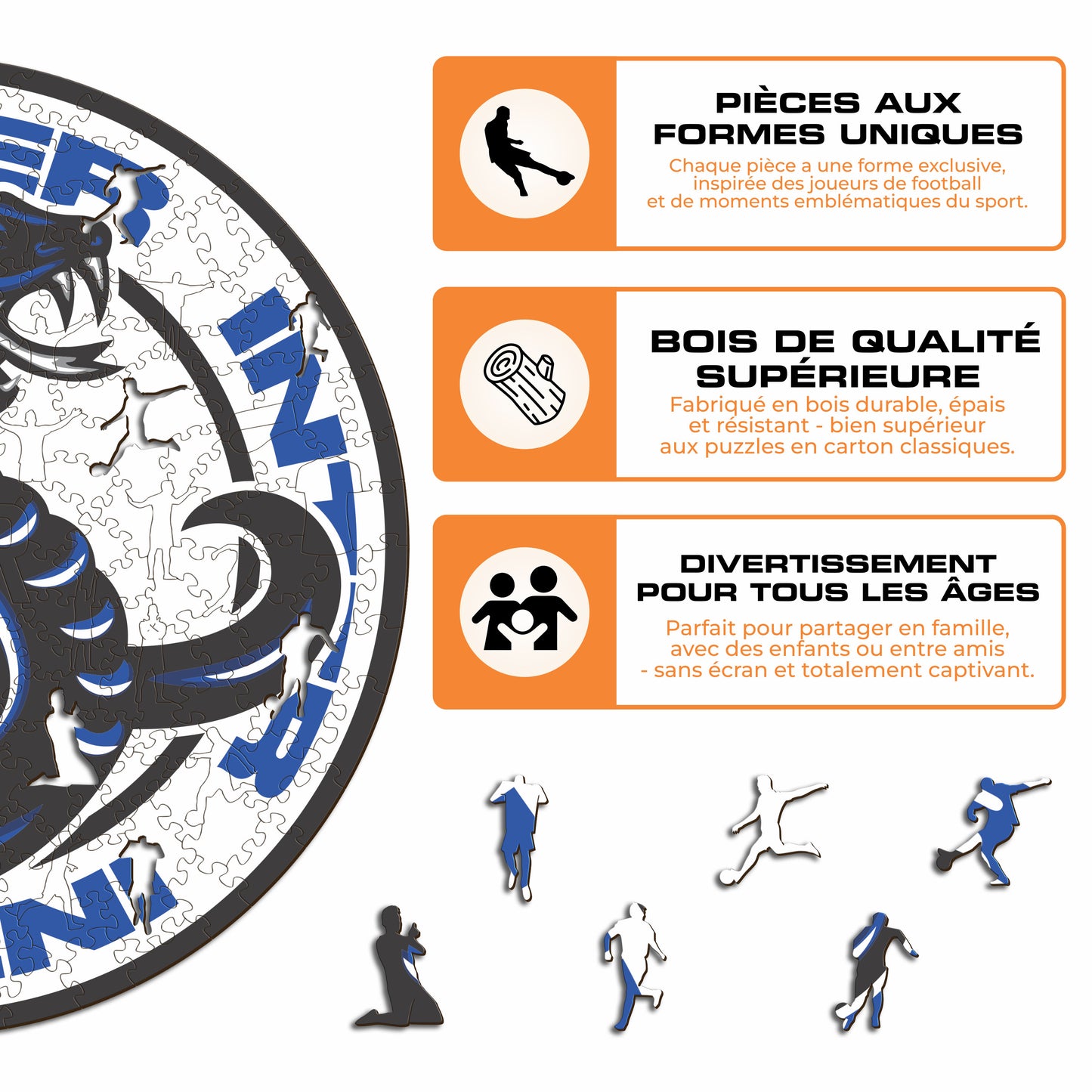 Serpent FC Inter® - Puzzle en Bois