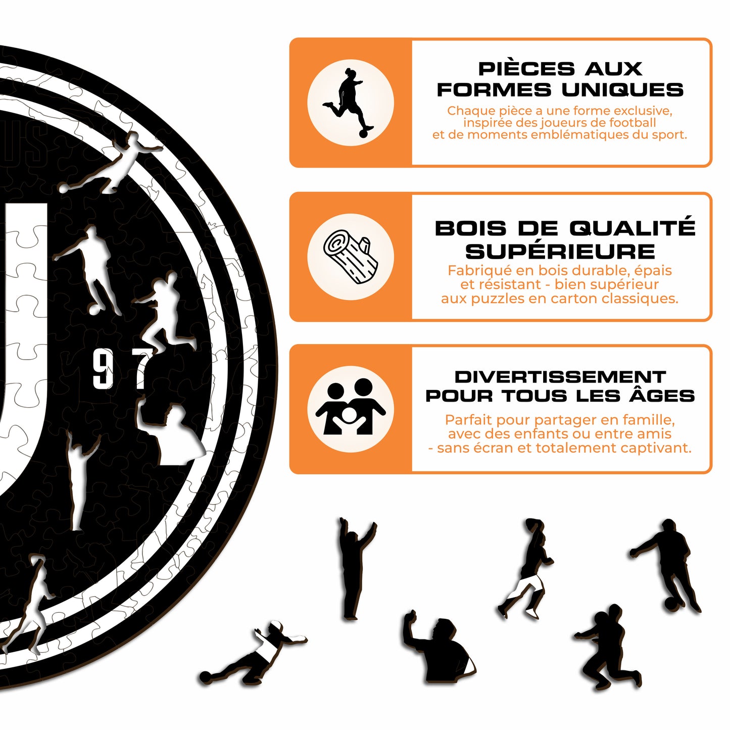 Logo Juventus FC® - Puzzle en Bois