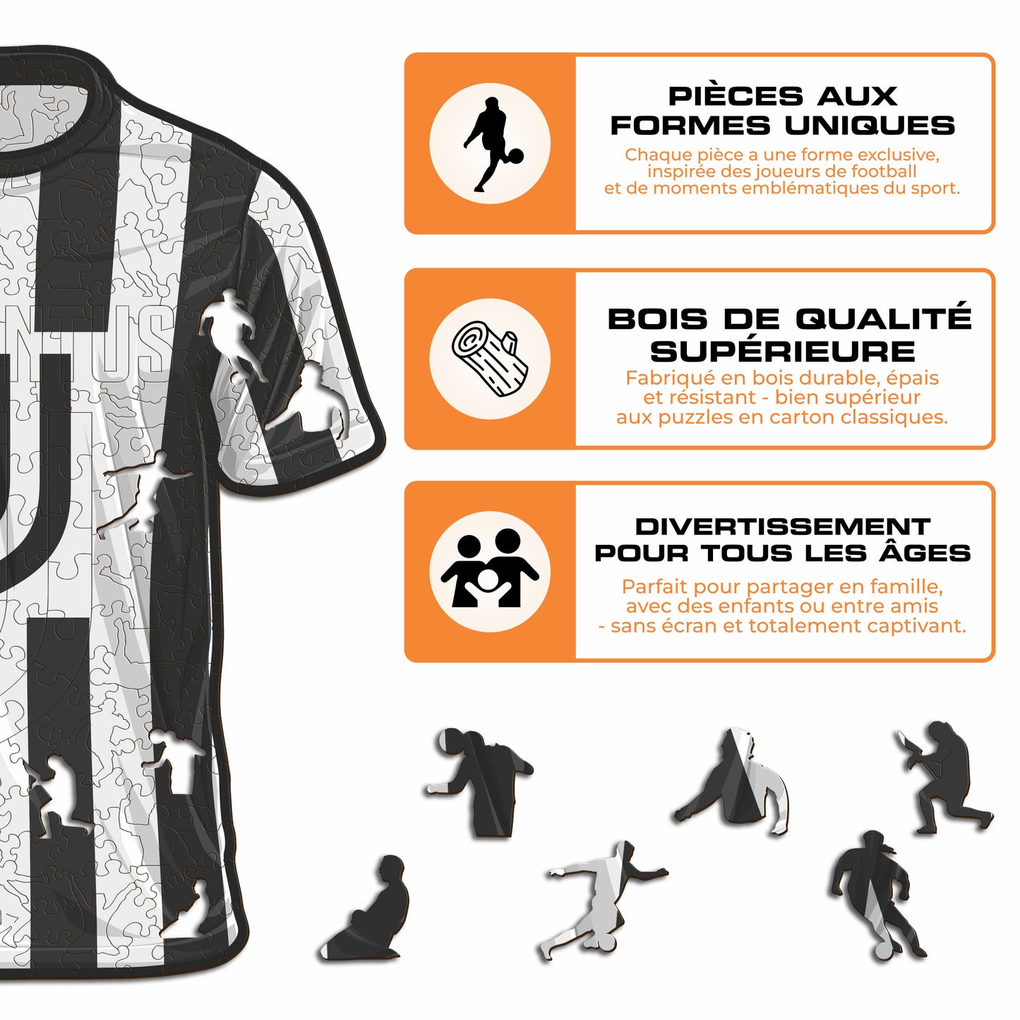 Maillot Juventus FC® - Puzzle en Bois