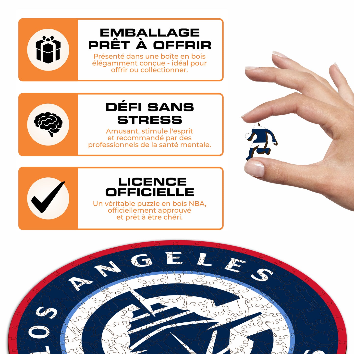 Los Angeles Clippers™ - Puzzle en Bois