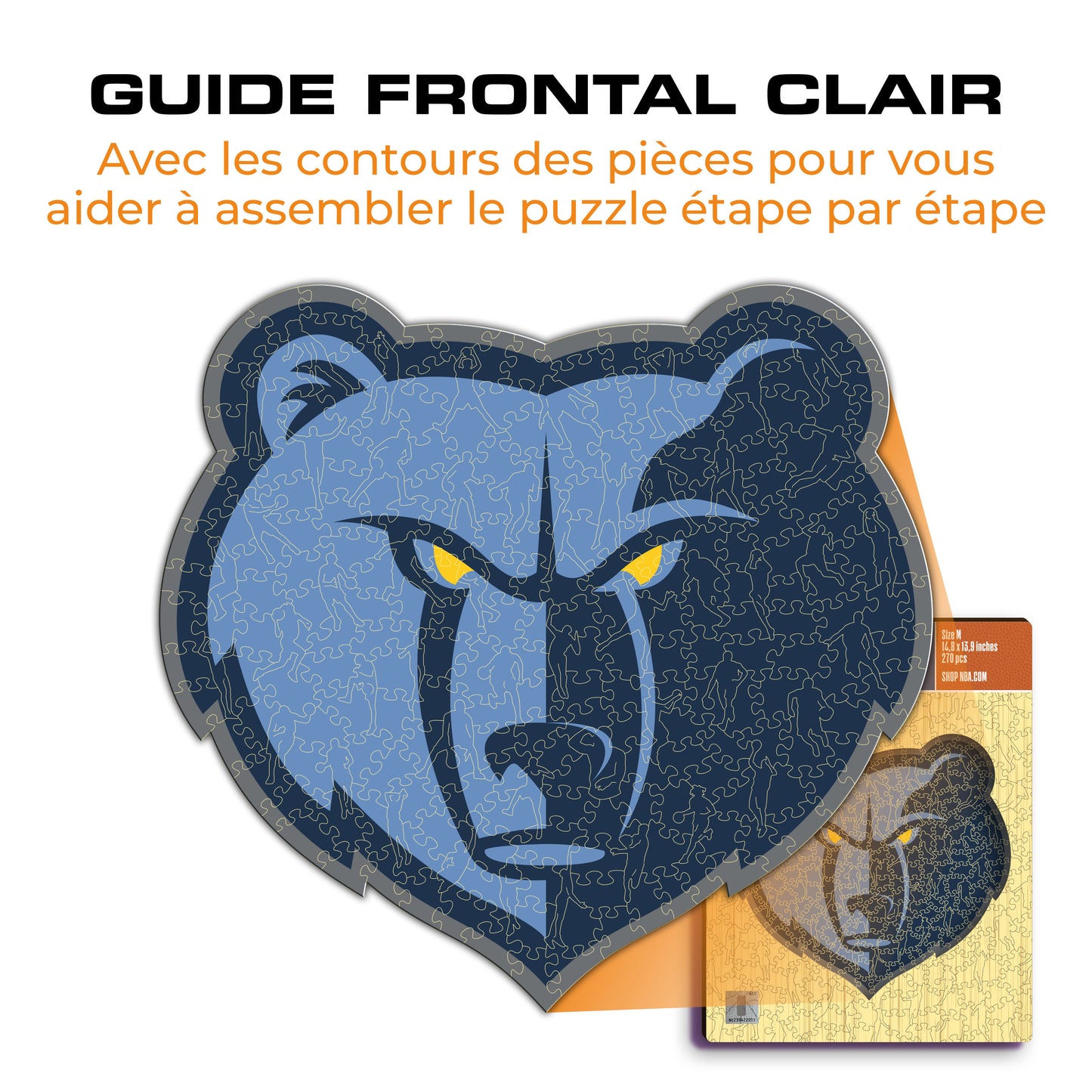 Memphis Grizzlies™ - Puzzle en Bois