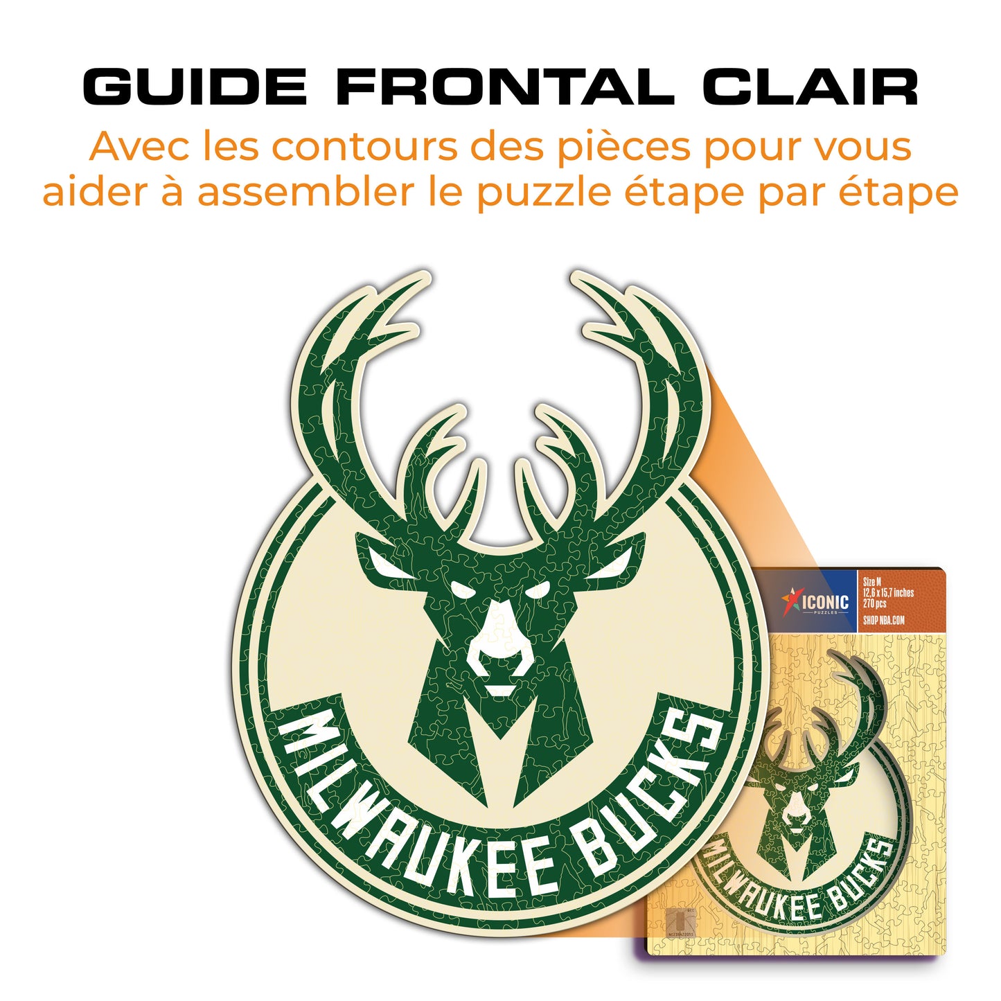 Milwaukee Bucks™ - Puzzle en Bois