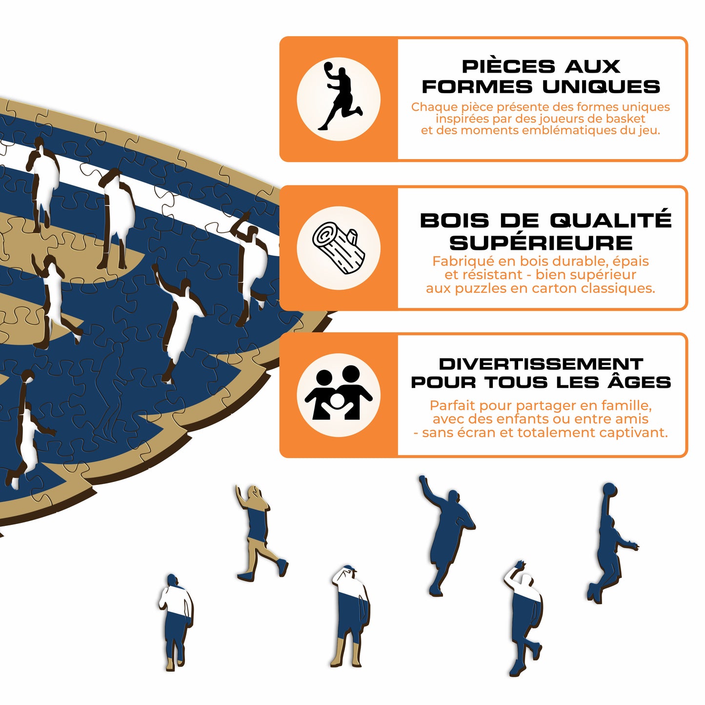 New Orleans Pelicans™ - Puzzle en Bois