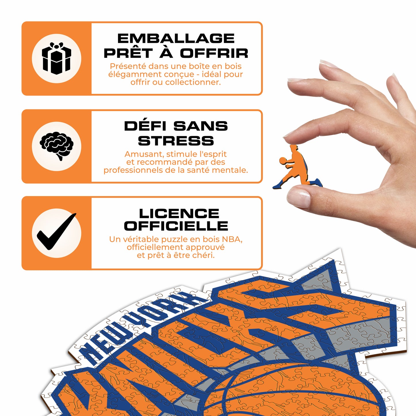 New York Knicks™ - Puzzle en Bois