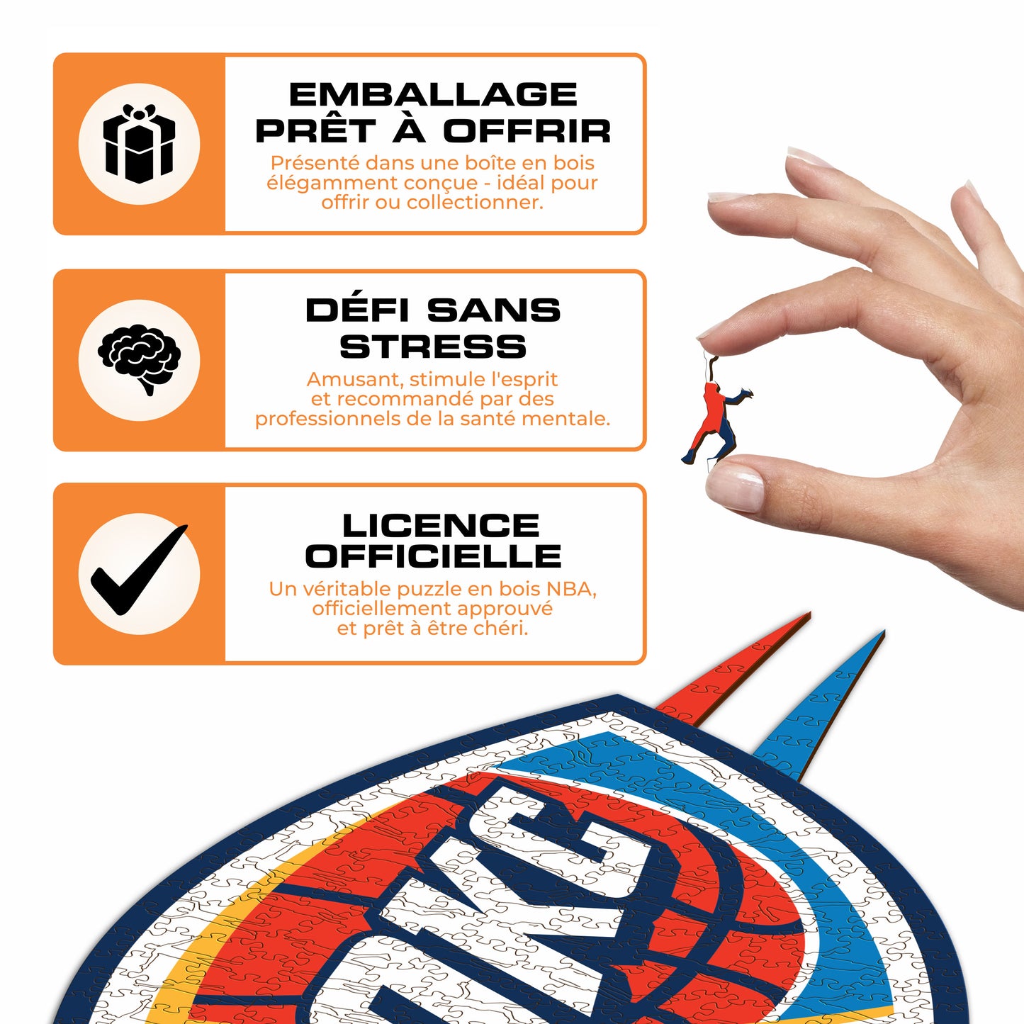 Oklahoma City Thunder™ - Puzzle en Bois