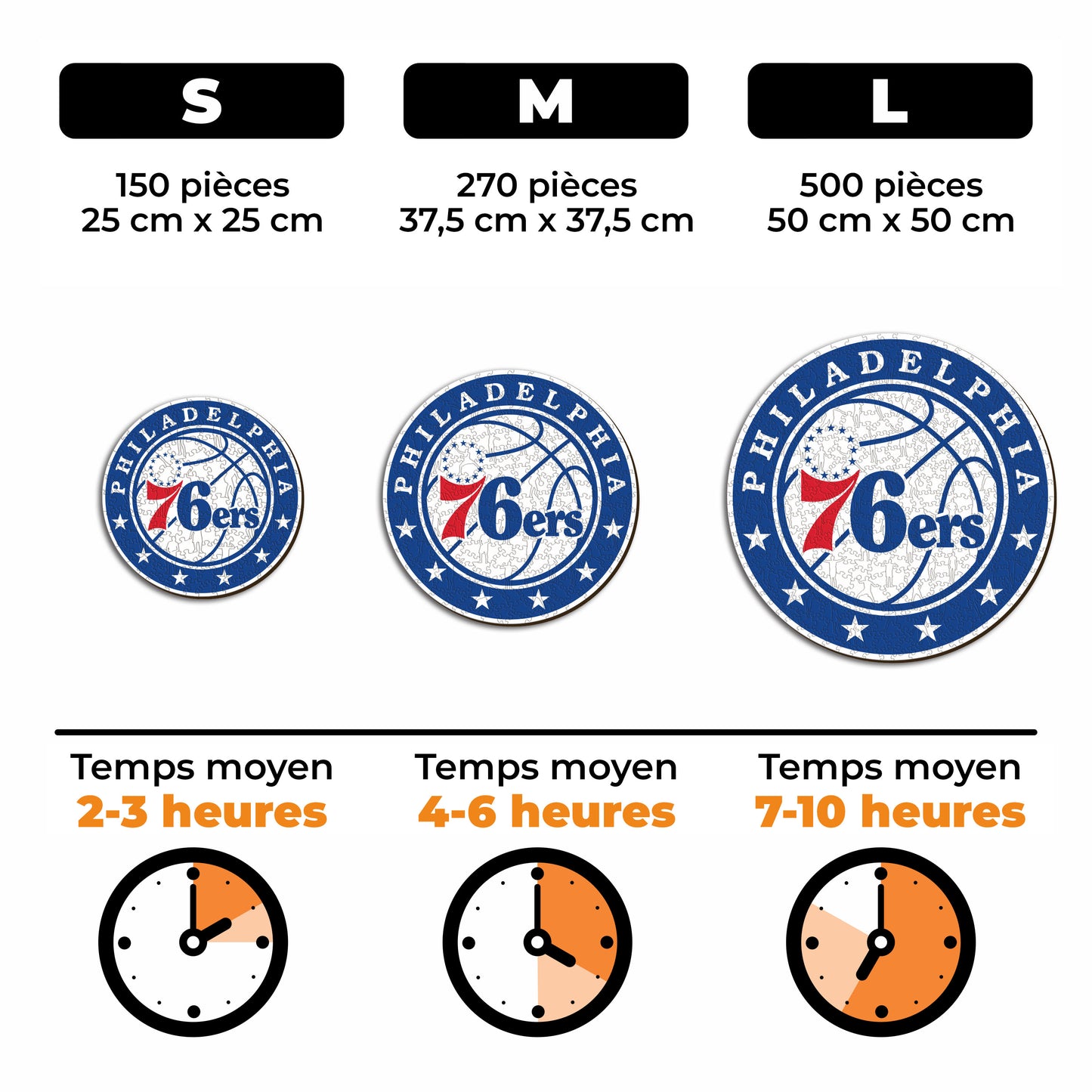 Philadelphia 76ers™ - Puzzle en Bois