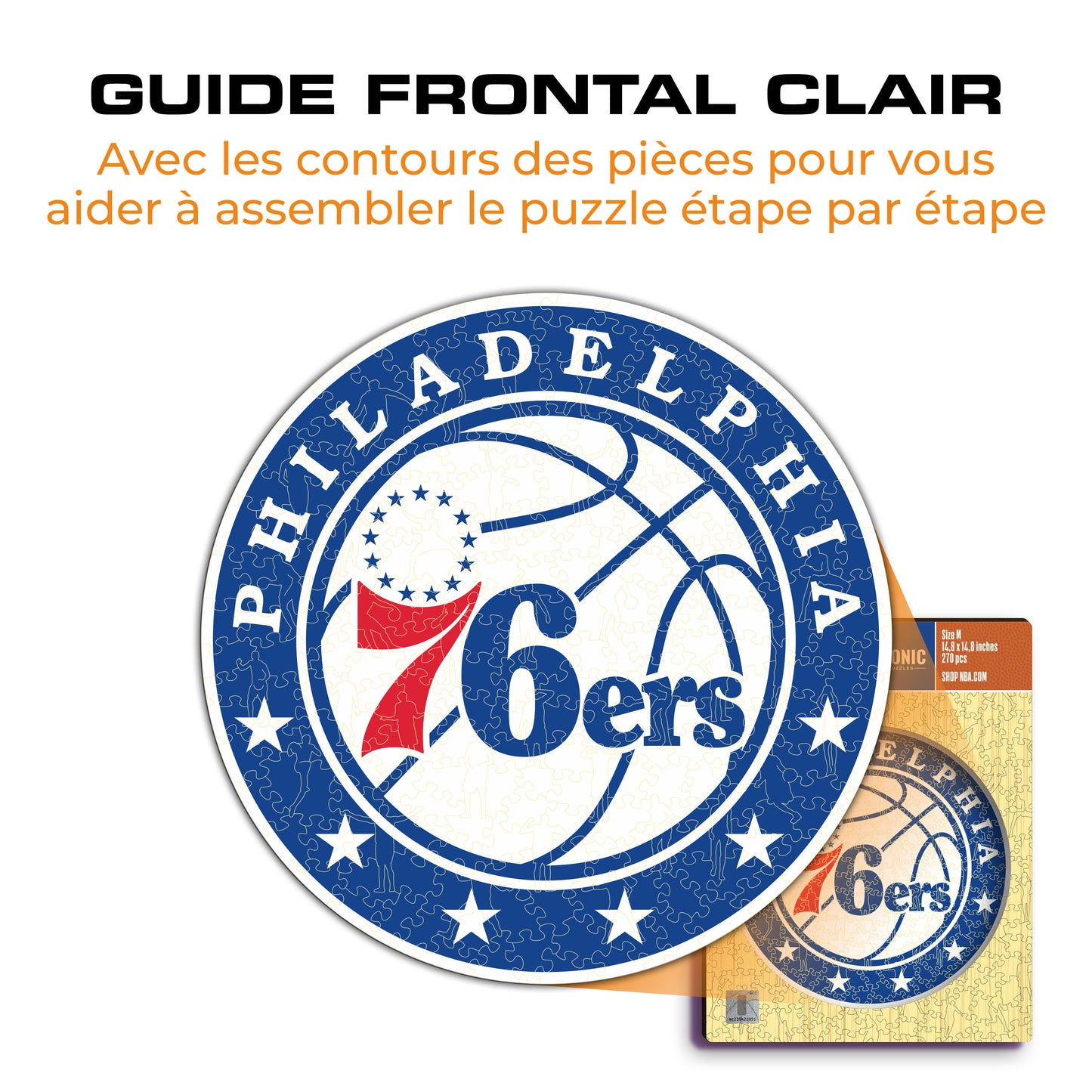 Philadelphia 76ers™ - Puzzle en Bois