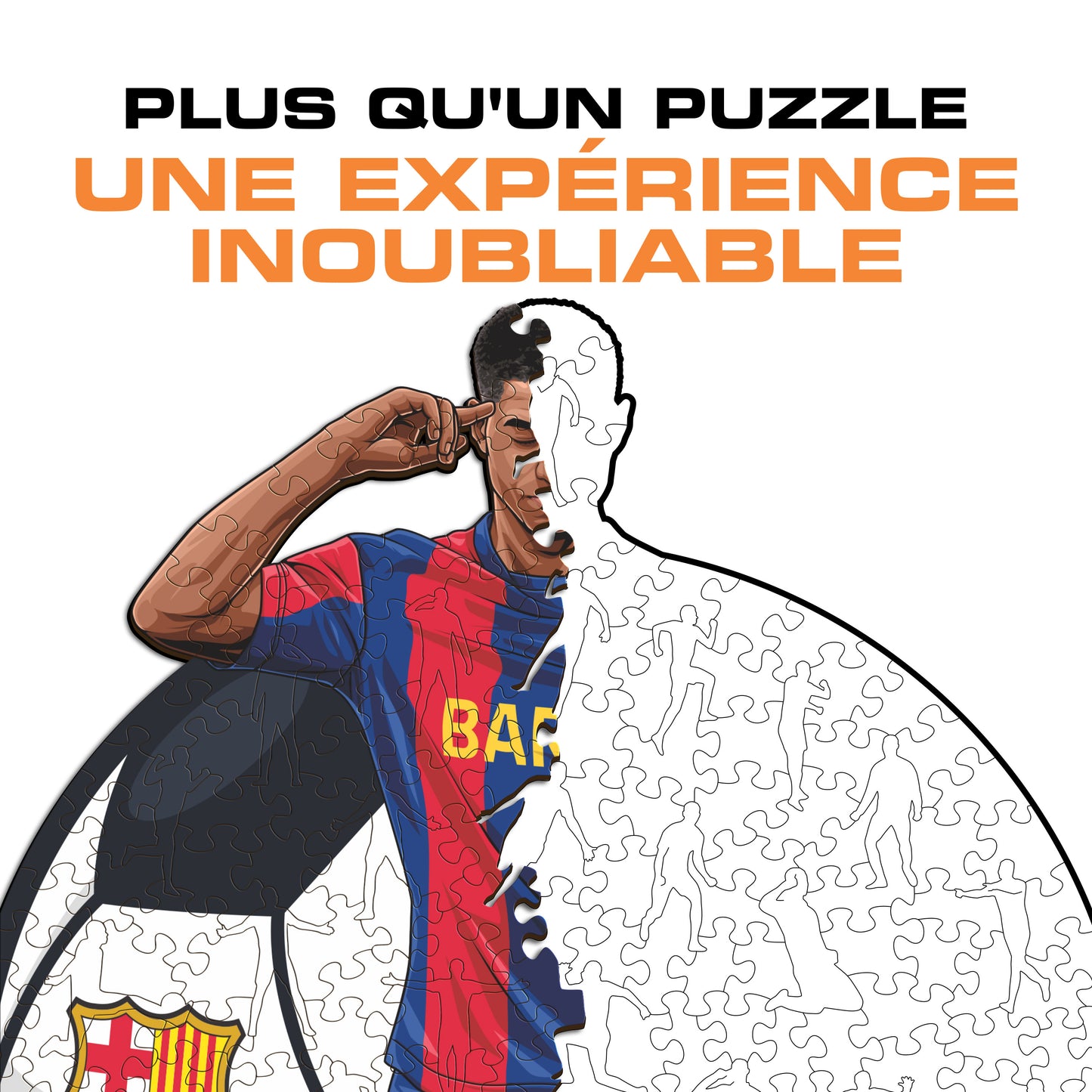 Marcus Rashford - Puzzle en Bois