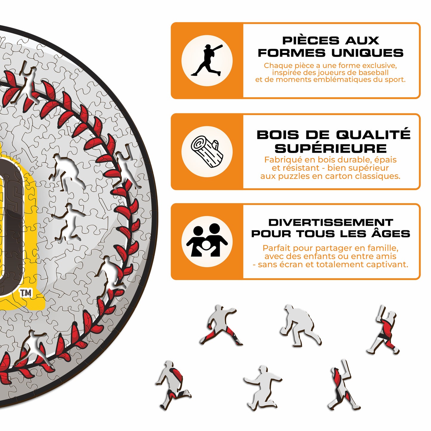 San Diego Padres™ - Puzzle en Bois