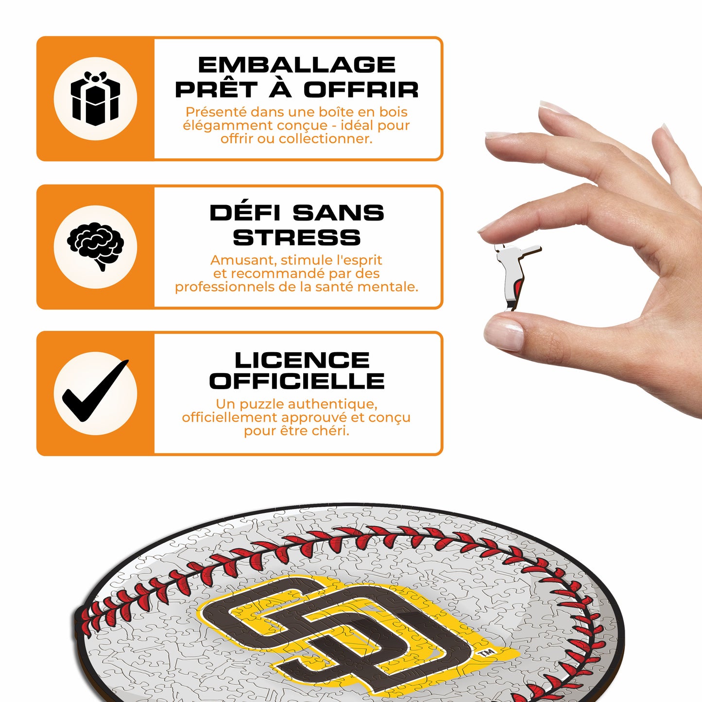 San Diego Padres™ - Puzzle en Bois