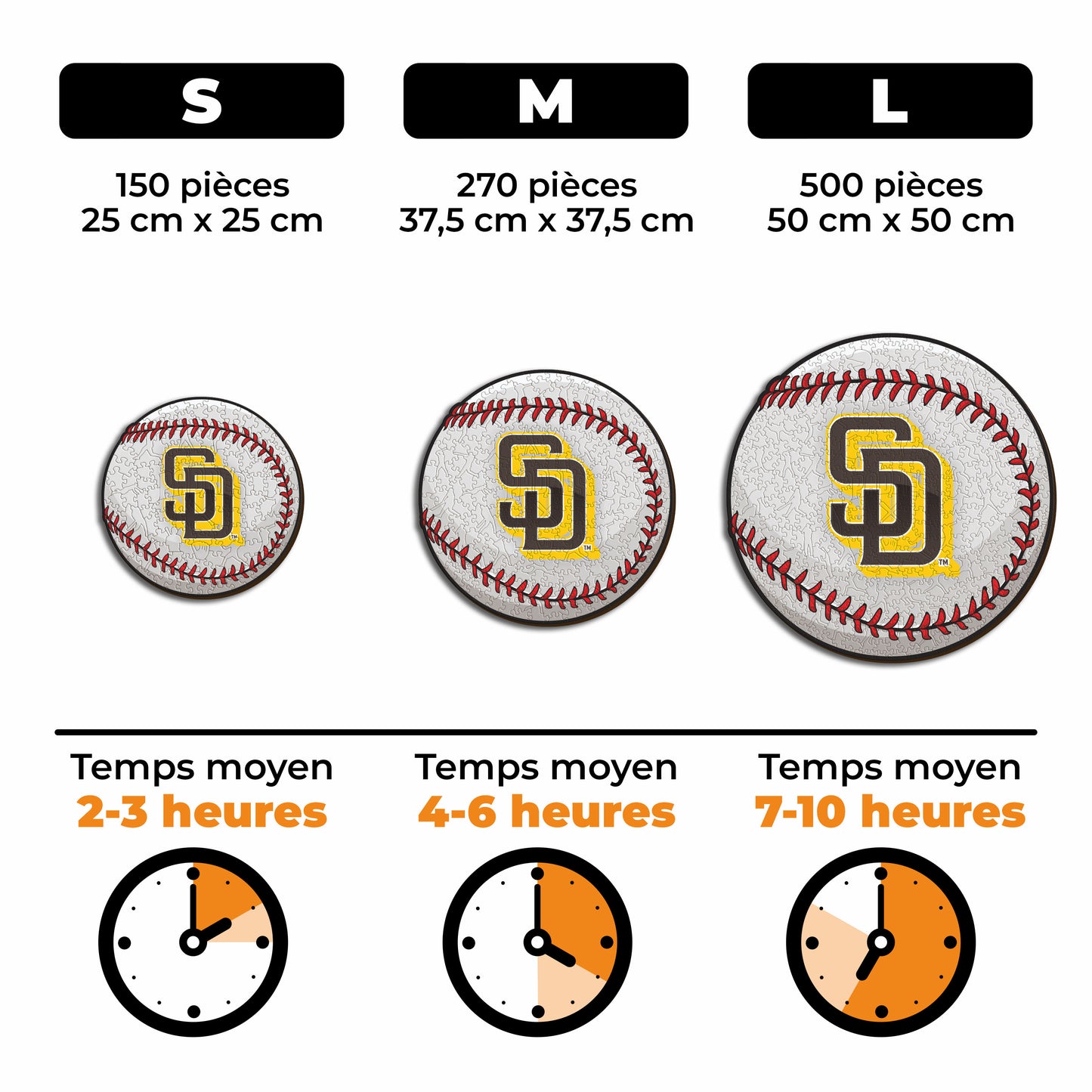 San Diego Padres™ - Puzzle en Bois