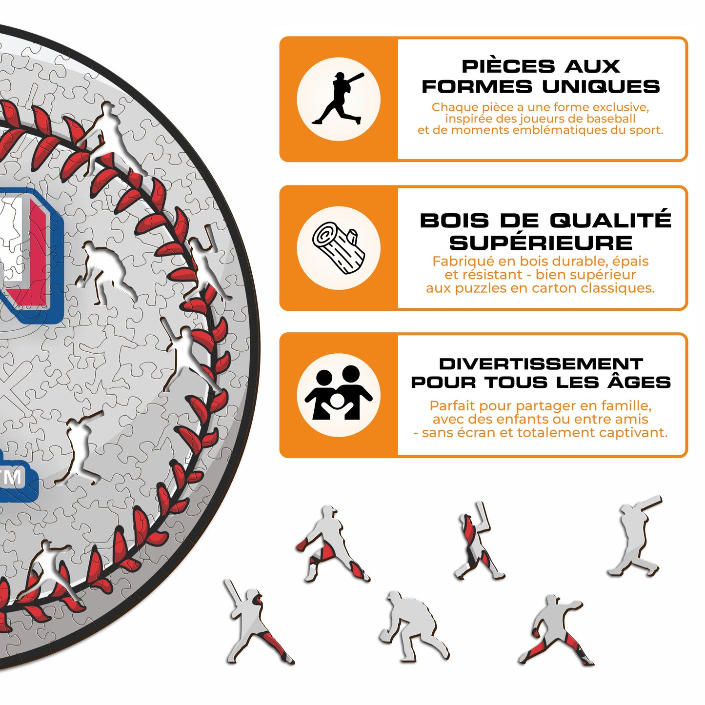Texas Rangers™ - Puzzle en Bois