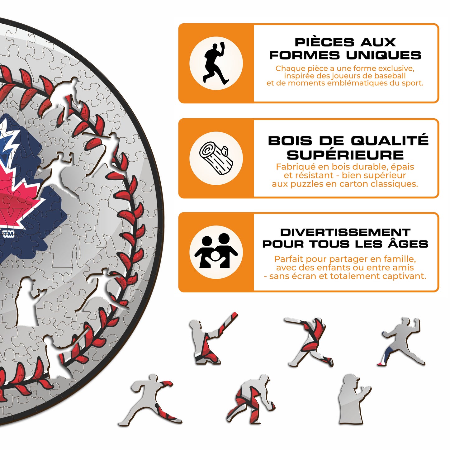 Toronto Blue Jays™ - Puzzle en Bois