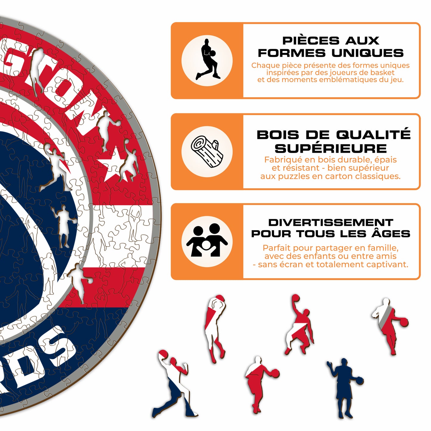 Washington Wizards™ - Puzzle en Bois