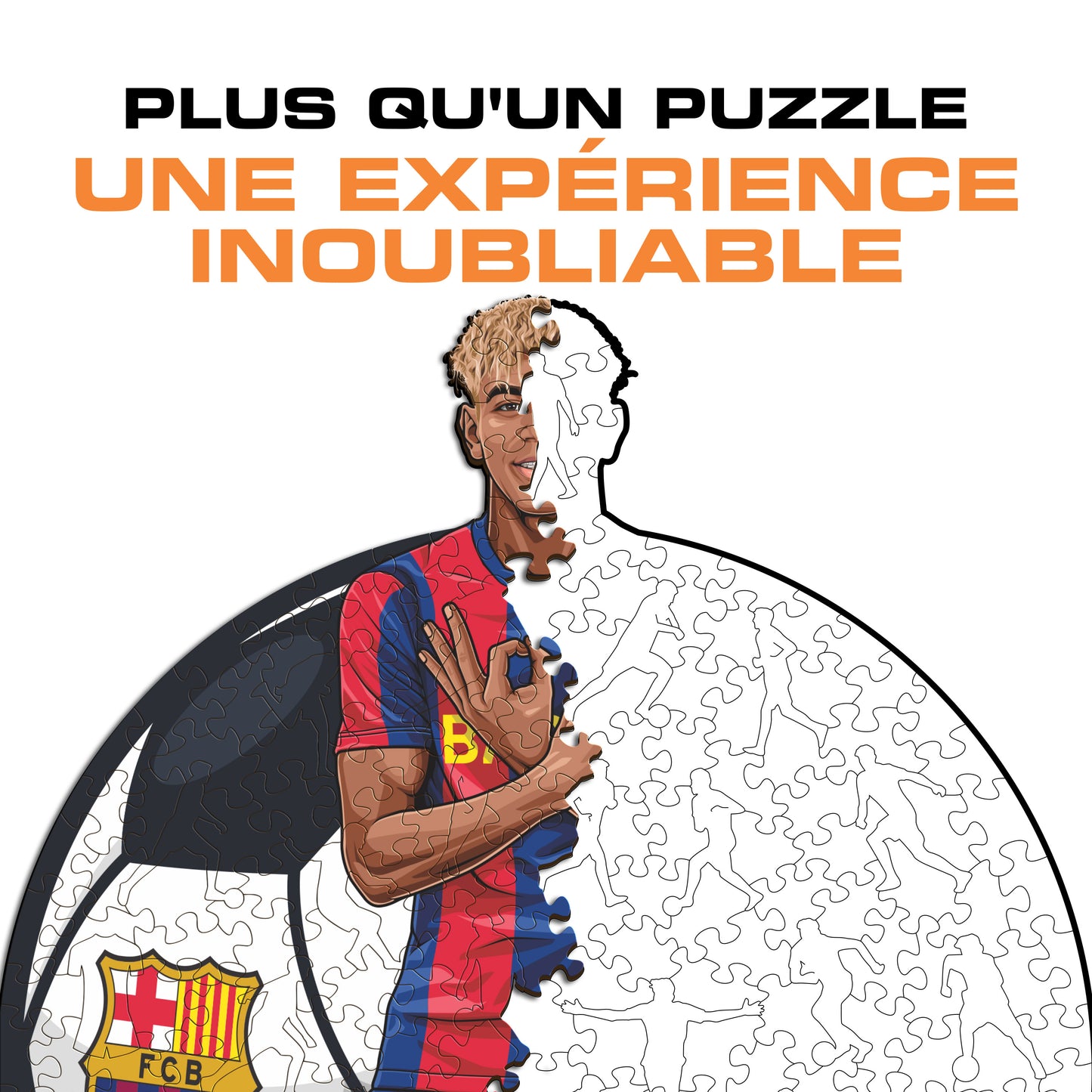 Lamine Yamal - Puzzle en Bois