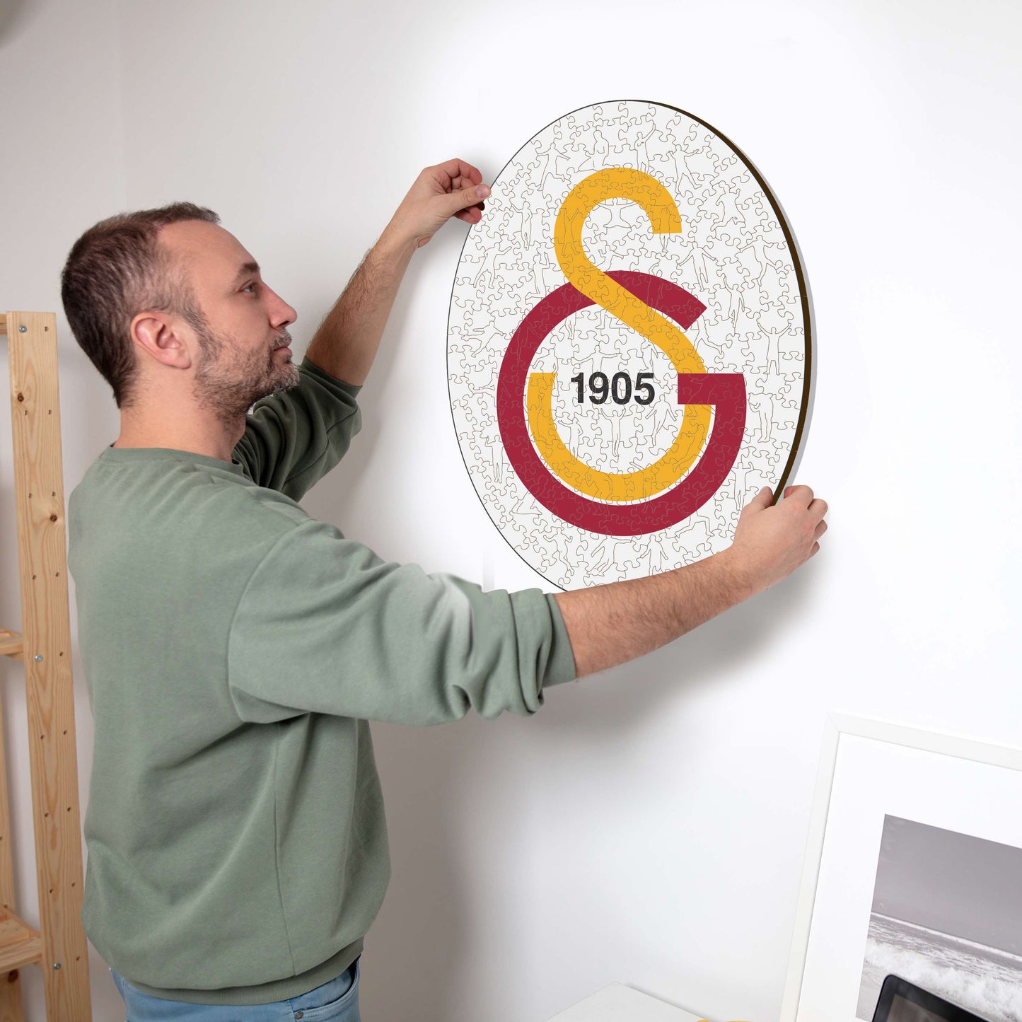 Logo Galatasaray S.K.® - Puzzle en Bois