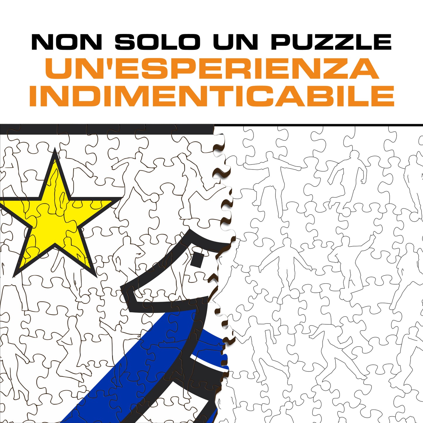Retro Logo FC Inter® - Puzzle en Bois