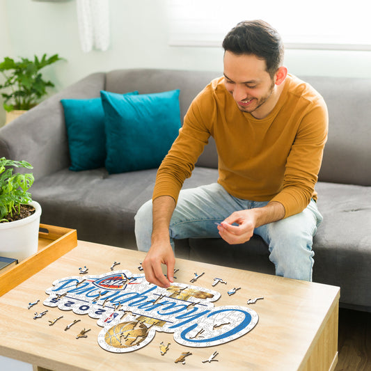 Oklahoma City Thunder™ 2025 NBA Champions - Puzzle en Bois