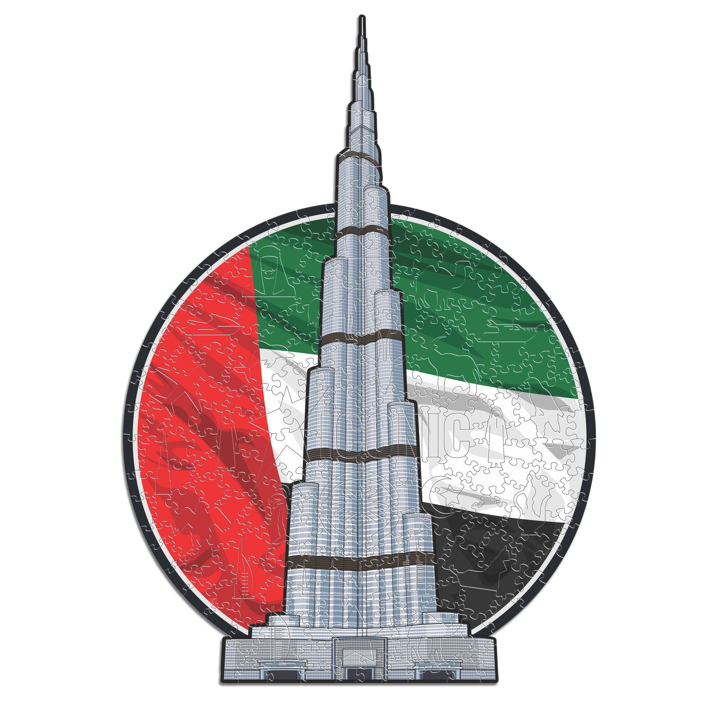 Burj Khalifa - Puzzle en Bois