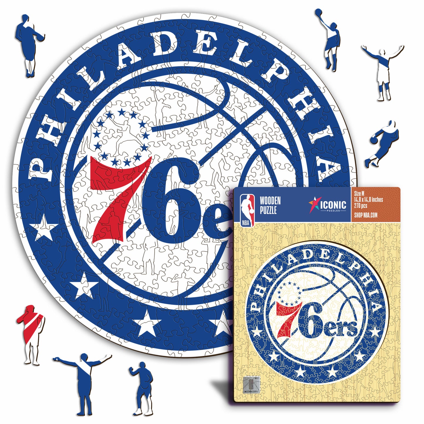 Philadelphia 76ers™ - Puzzle en Bois