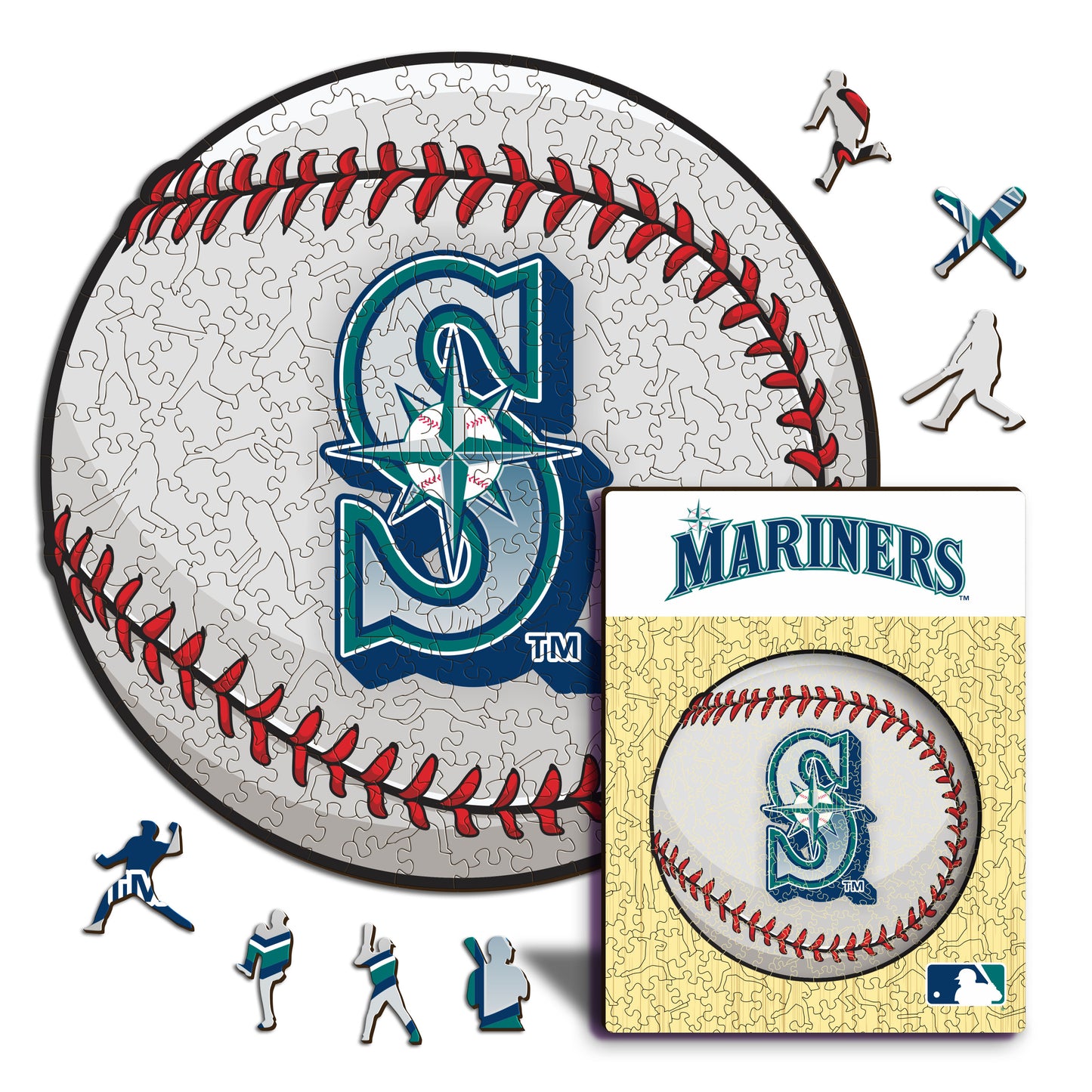 Seattle Mariners™ - Puzzle en Bois